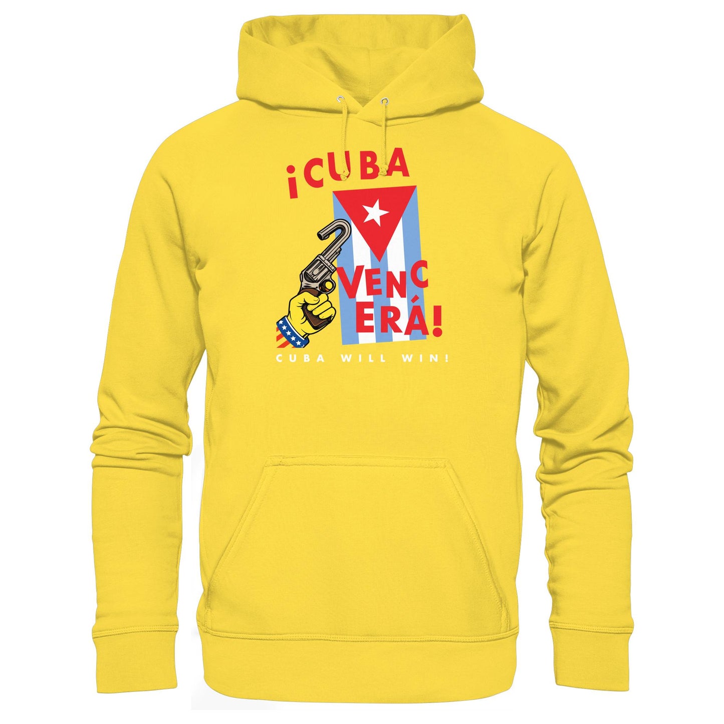 DDR Ostalgie Kapuze / Hoodie Unisex • VENCERÁ! CUBA WILL WIN! (ORIGINAL POSTER KUBA)