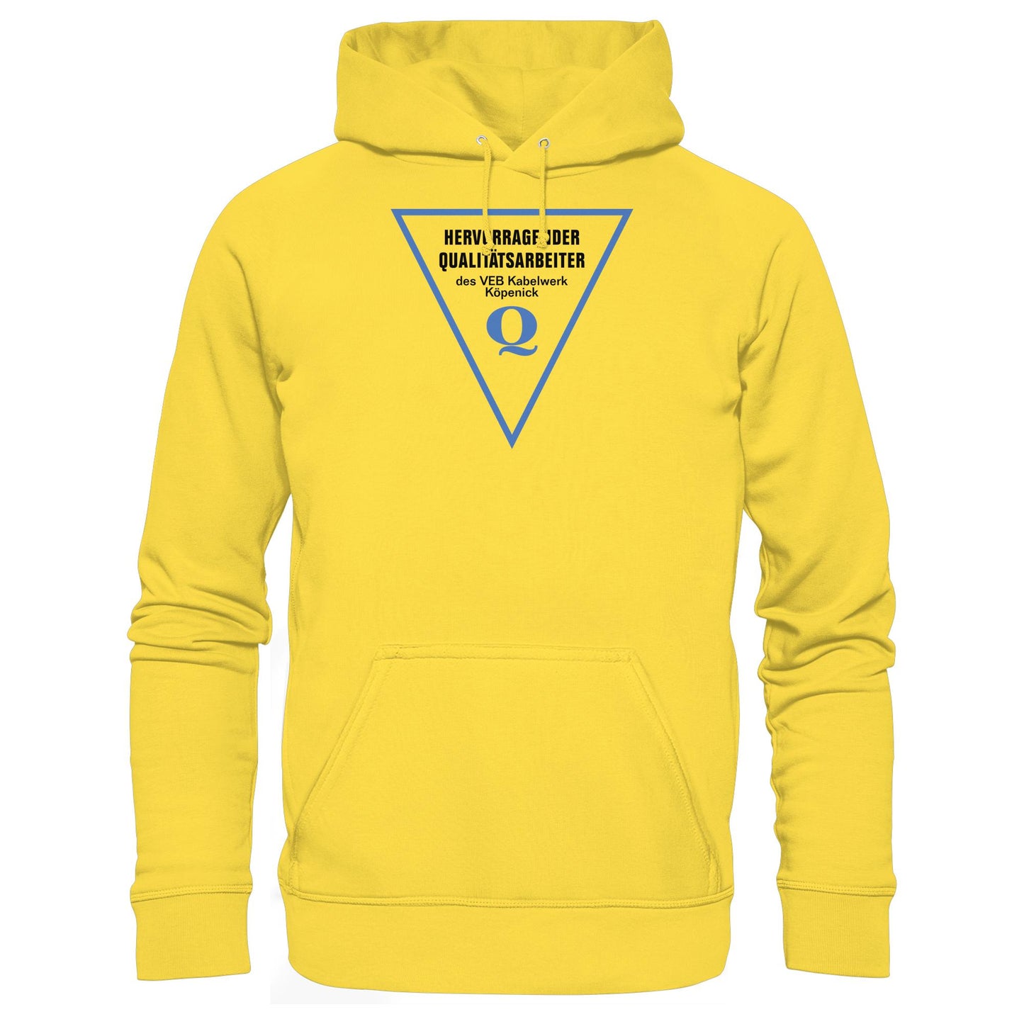 DDR Ostalgie Kapuze / Hoodie Unisex • HERVORRAGENDER QUALITÄTSARBEITER DES VEB KABELWERK KÖPENICK