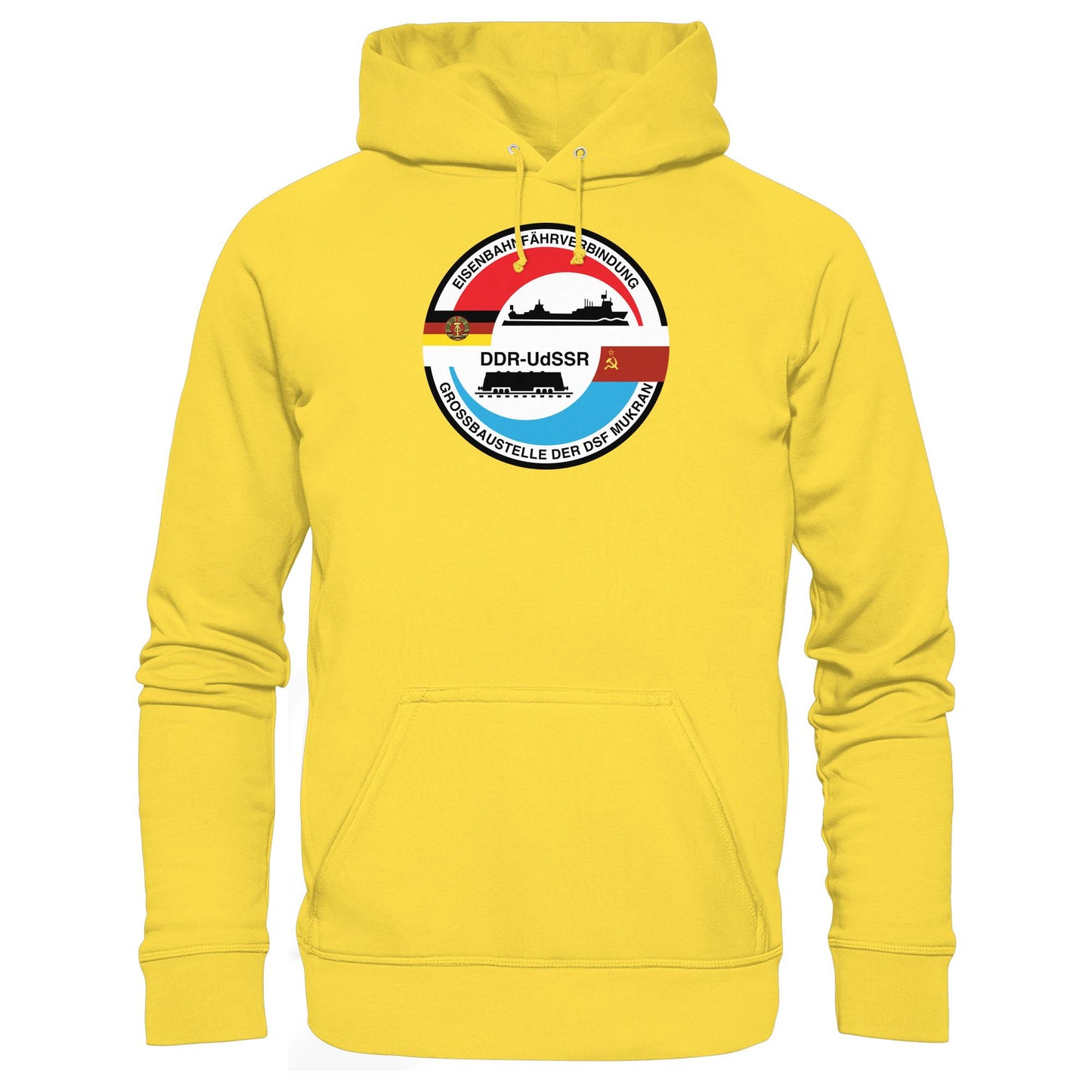 DDR Ostalgie Kapuze / Hoodie Unisex • GROSSBAUSTELLE DER DSF MUKRAN
