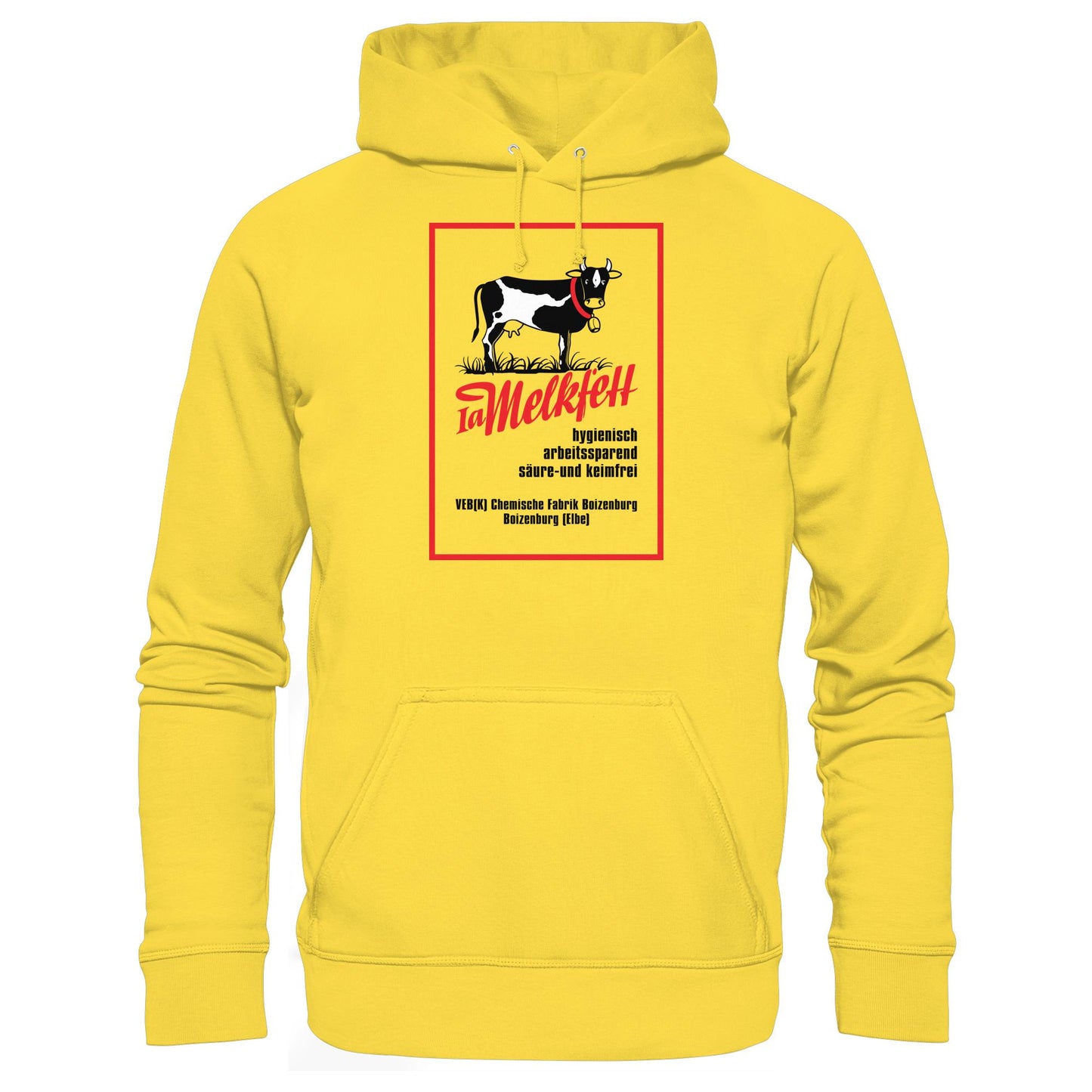 DDR Ostalgie Kapuze / Hoodie Unisex • 1A MELKFETT - VEB BOIZENBURG