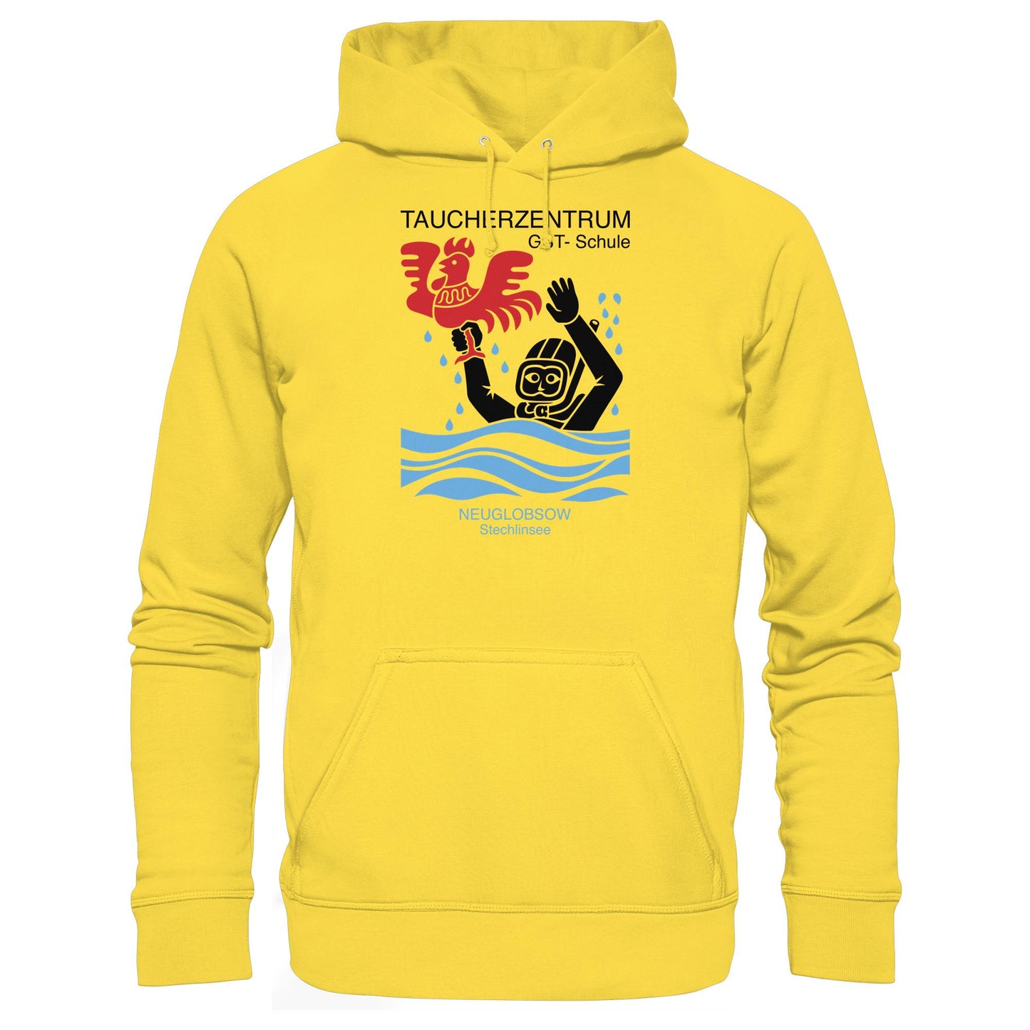 DDR Ostalgie Kapuze / Hoodie Unisex • GST-TAUCHSCHULE NEUGLOBSOW STECHLINSEE