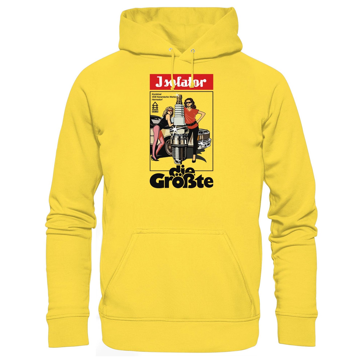 DDR Ostalgie Kapuze / Hoodie Unisex • ISOLATOR - DIE GRÖSSTE (ORIGINAL POSTER)