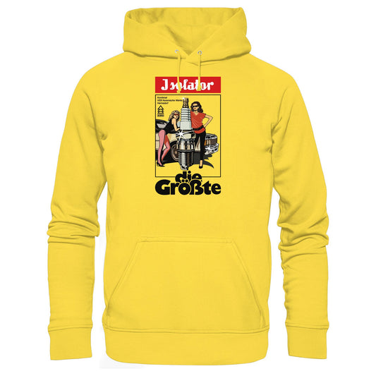 DDR Ostalgie Kapuze / Hoodie Unisex • ISOLATOR - DIE GRÖSSTE (ORIGINAL POSTER)