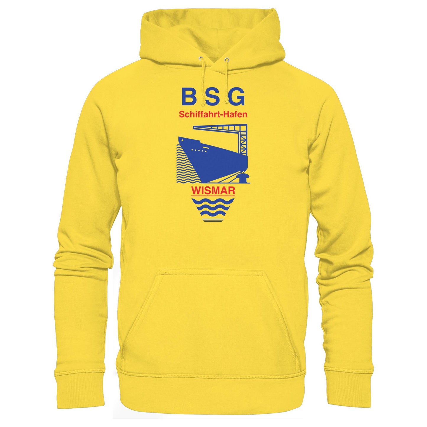 DDR Ostalgie Kapuze / Hoodie Unisex • BSG SCHIFFAHRT HAFEN WISMAR