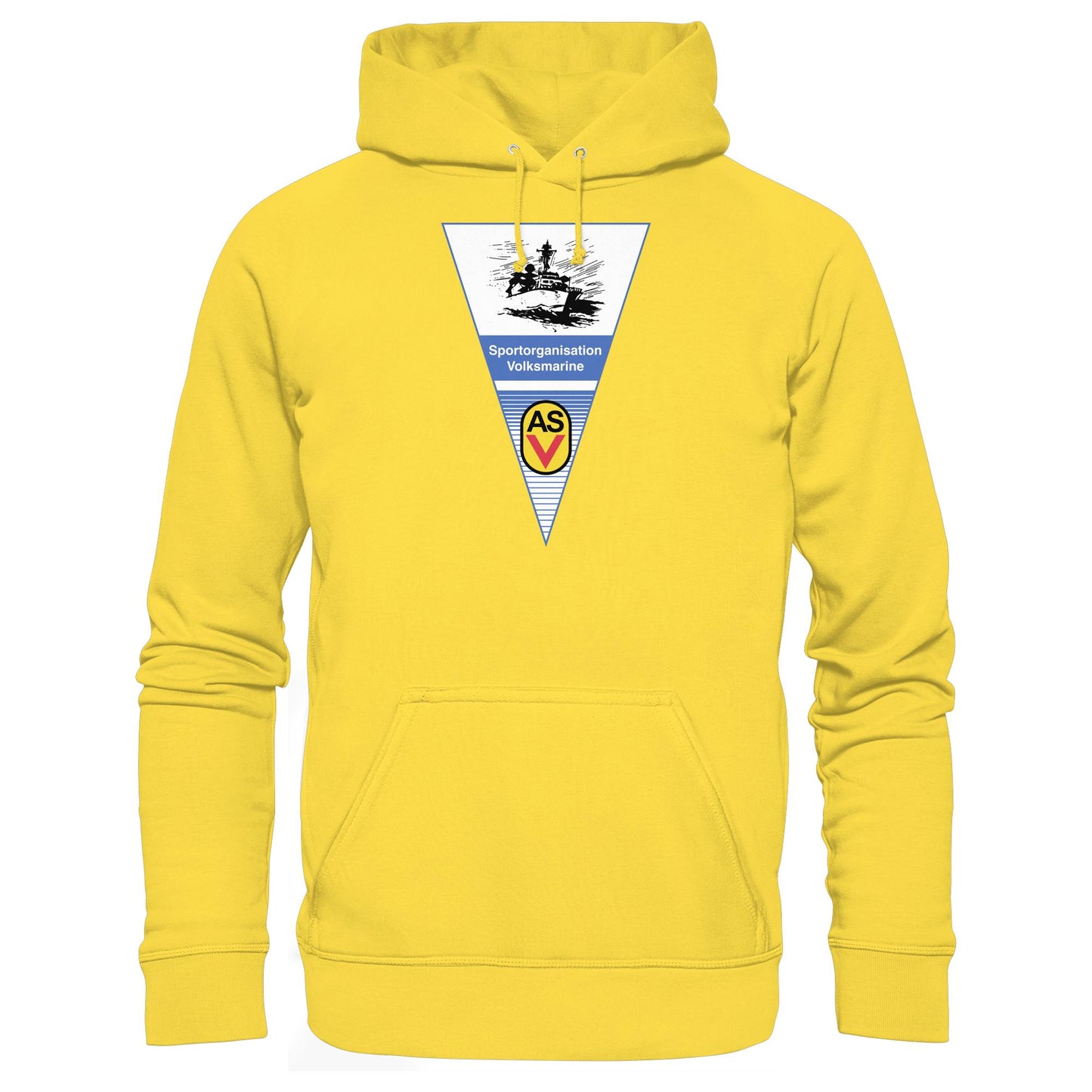 DDR Ostalgie Kapuze / Hoodie Unisex • ASV SPORTORGANISATION VOLKSMARINE