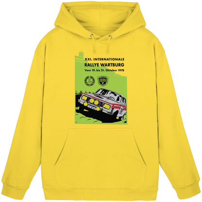 DDR Ostalgie Kapuze / Hoodie Unisex • INTERNATIONALE RALLYE WARTBURG - 1978