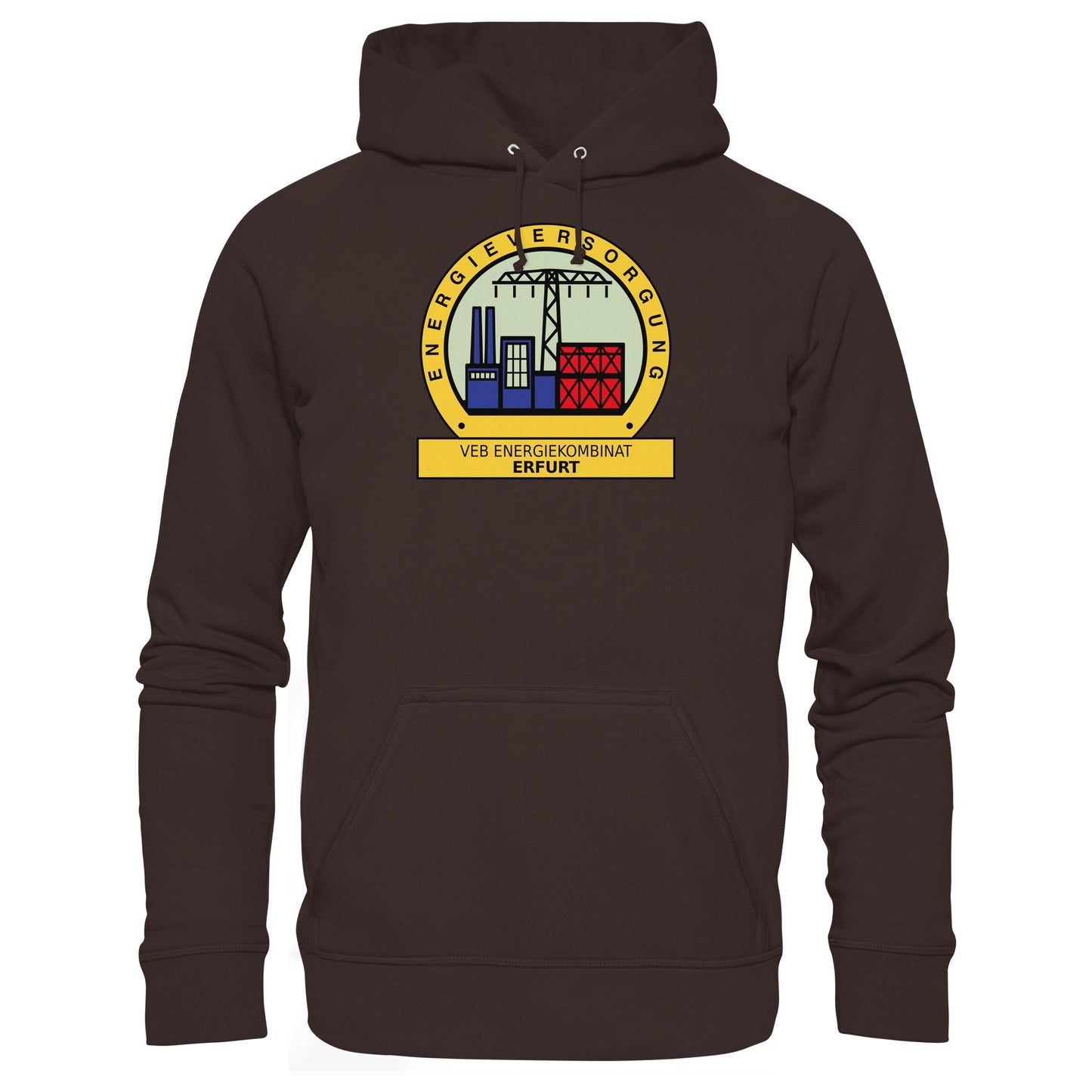 DDR Ostalgie Kapuze / Hoodie Unisex • VEB ENERGIEKOMBINAT ERFURT