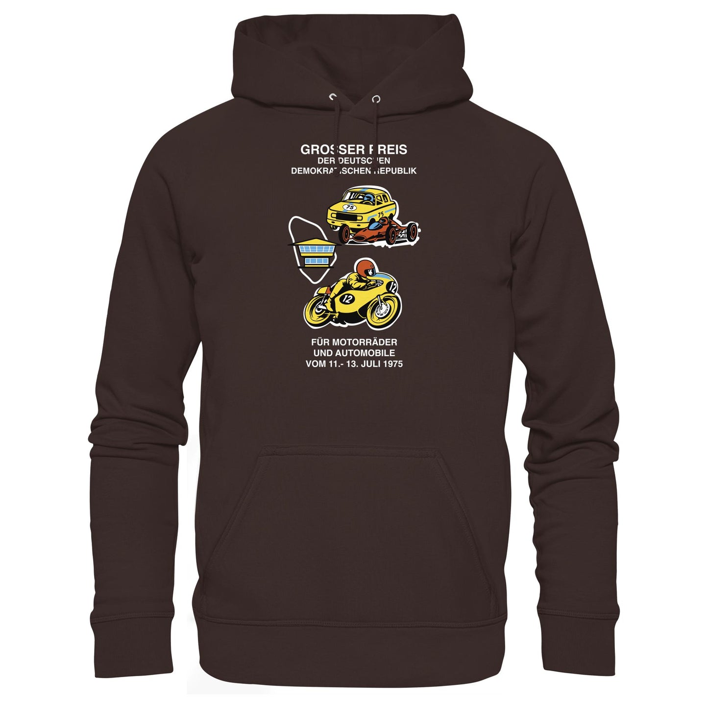 DDR Ostalgie Kapuze / Hoodie Unisex • GROSSER PREIS DER DDR 1975