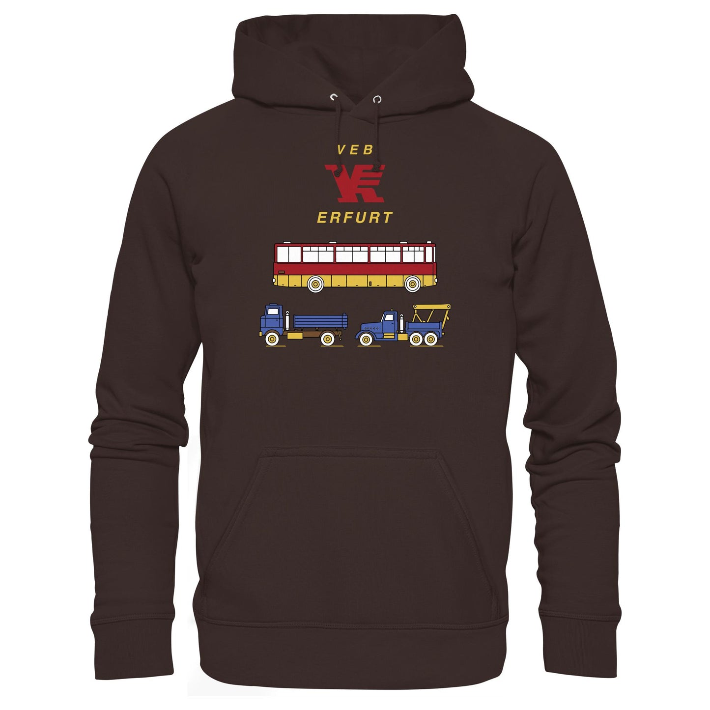 DDR Ostalgie Kapuze / Hoodie Unisex • VEB VERKEHRSKOMBINAT ERFURT