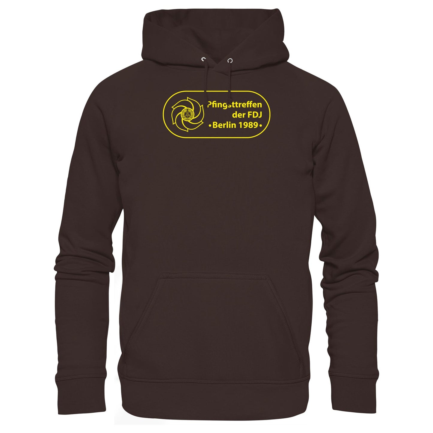 DDR Ostalgie Kapuze / Hoodie Unisex • PFINGSTTREFFEN DER FDJ, BERLIN 1989