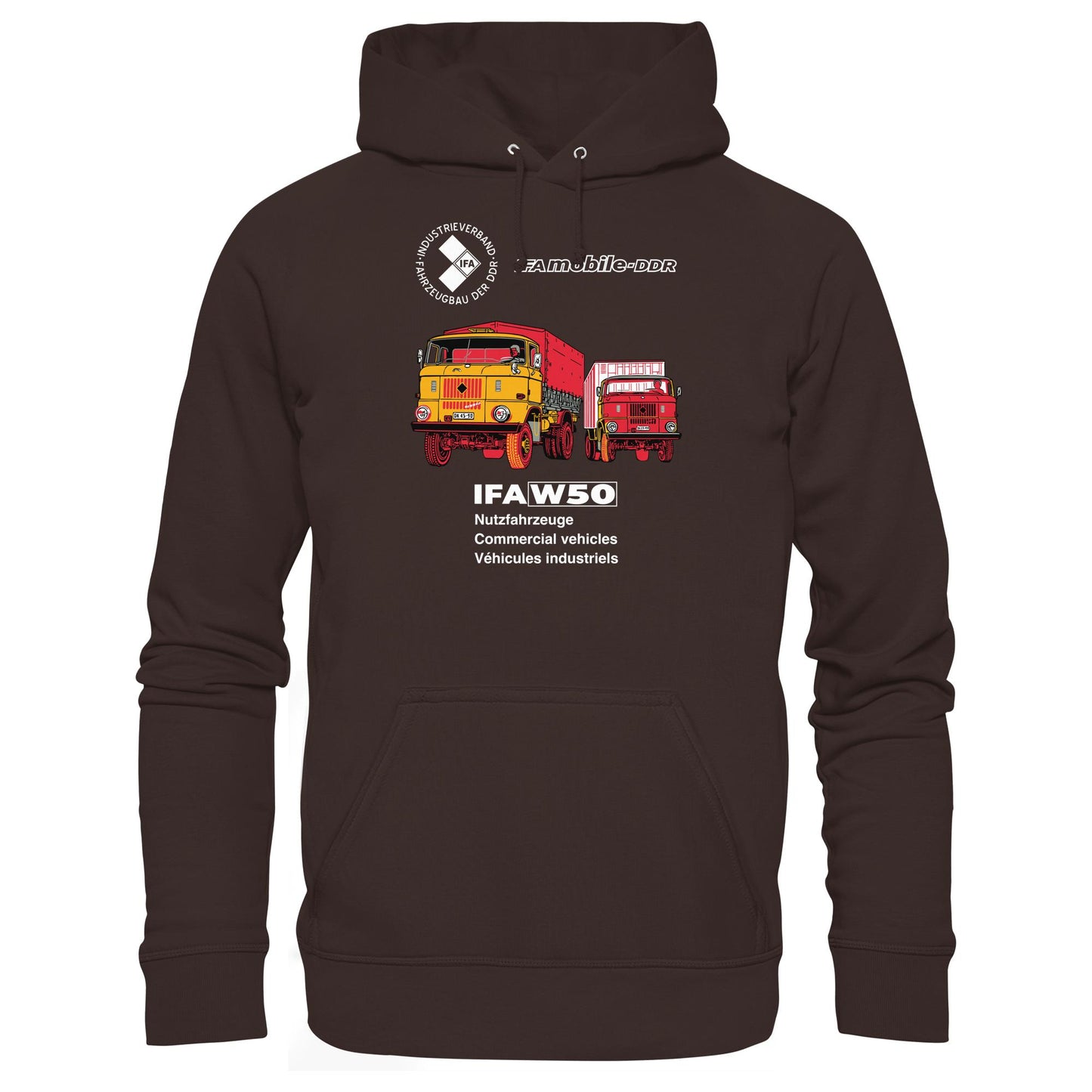 DDR Ostalgie Kapuze / Hoodie Unisex • IFA W50 (ORIGINAL POSTER)
