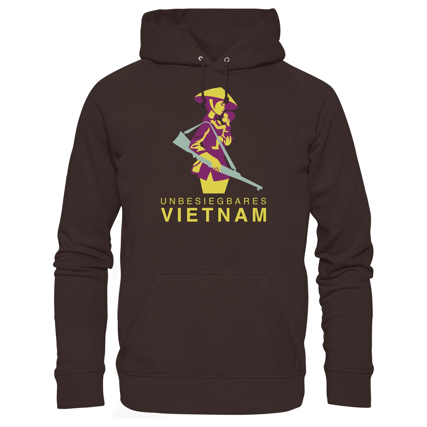 DDR Ostalgie Kapuze / Hoodie Unisex • UNBESIEGBARES VIETNAM (DDR-BRIEFMARKE)