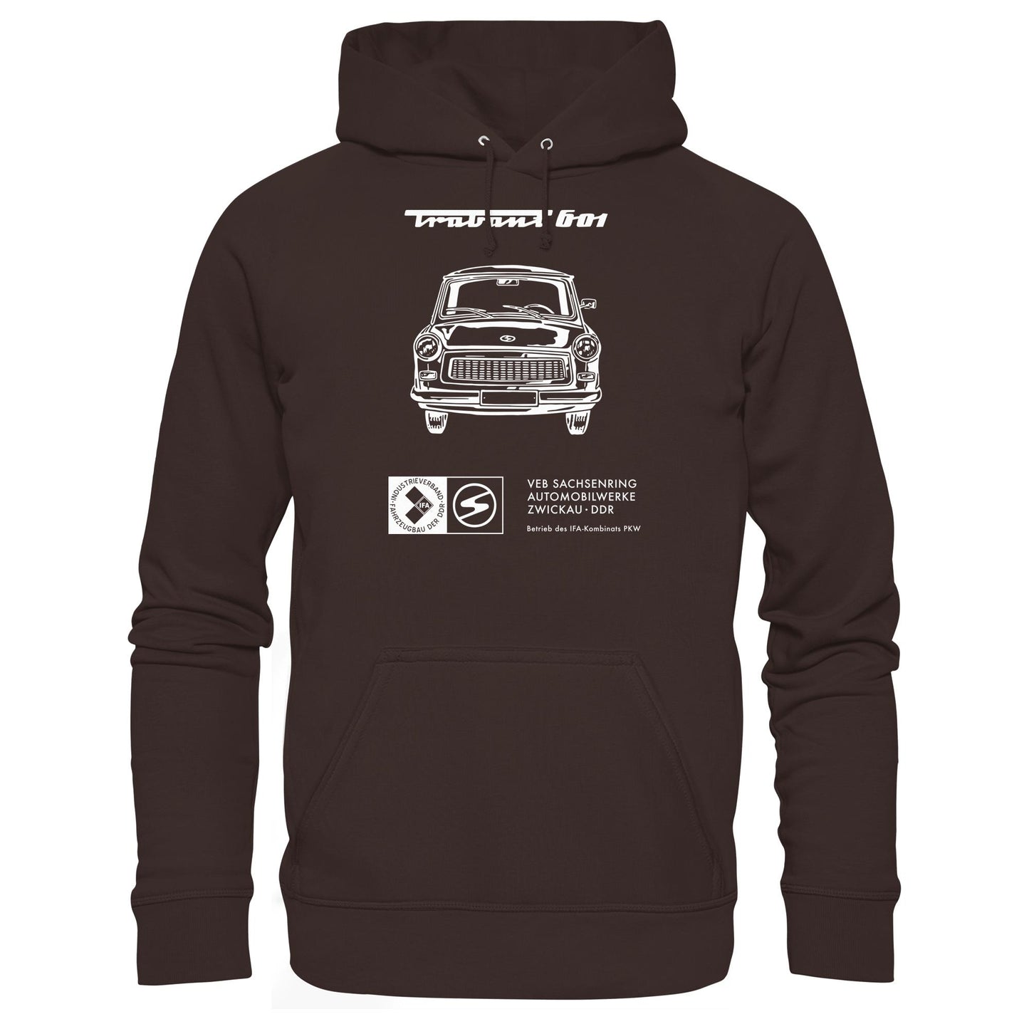 DDR Ostalgie Kapuze / Hoodie Unisex • TRABANT 601 (ORIGINAL TITEL BETRIEBSANLEITUNG)