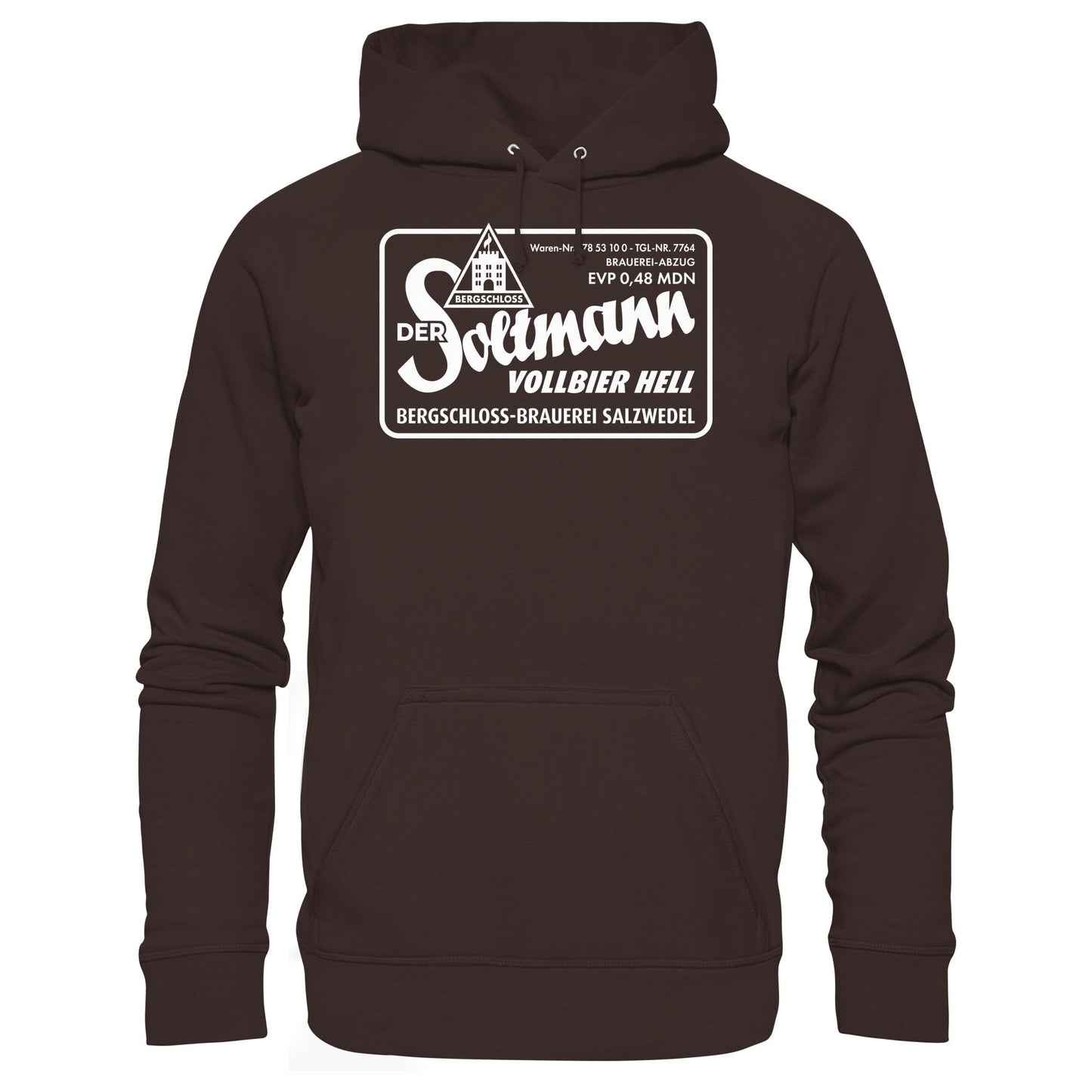 DDR Ostalgie Kapuze / Hoodie Unisex • BERGSCHLOSS SALZWEDEL SOLTMANN BIERE
