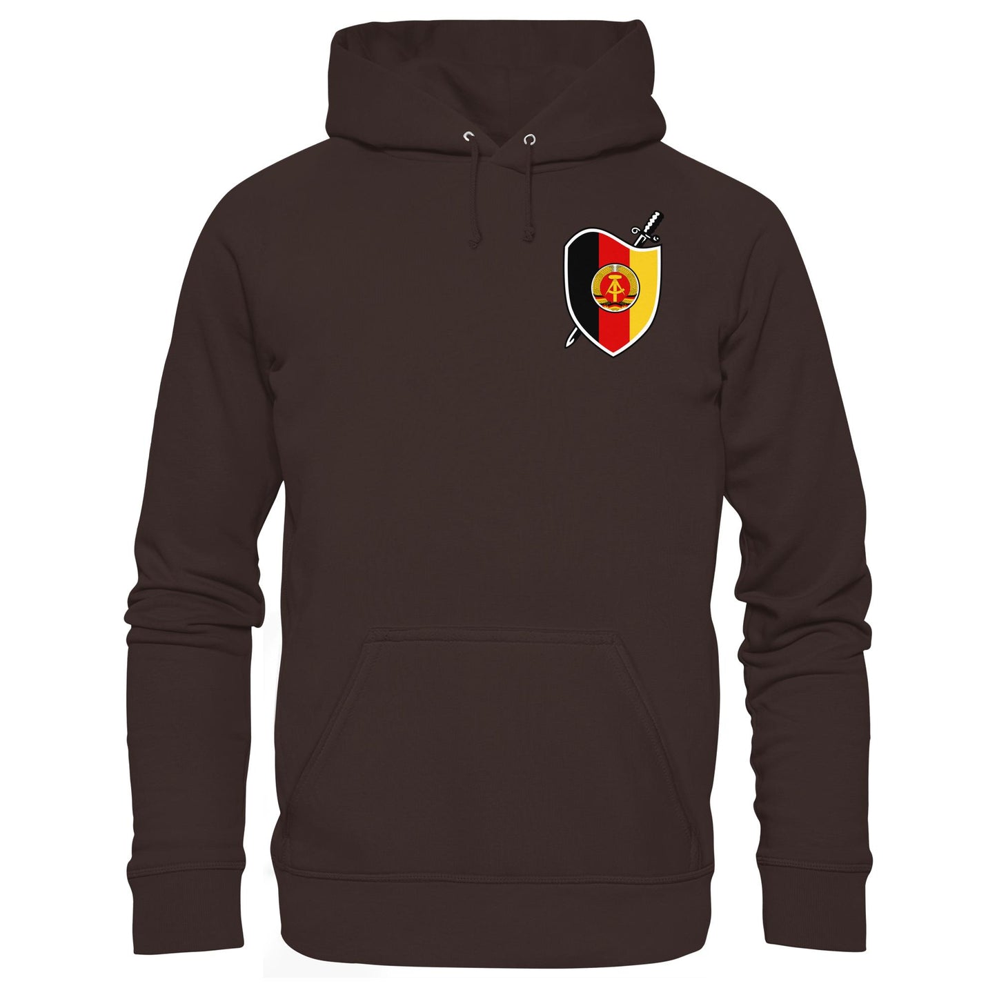 DDR Ostalgie Kapuze / Hoodie Unisex • SIGNÉ STAATSSICHERHEIT (BRUST)