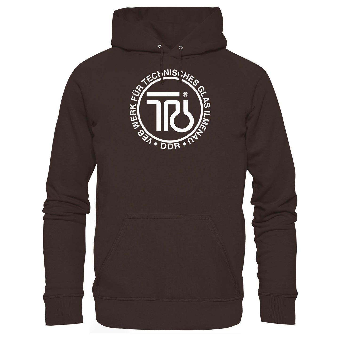 DDR Ostalgie Kapuze / Hoodie Unisex • VEB WERK FÜR TECHNISCHES GLAS ILMENAU