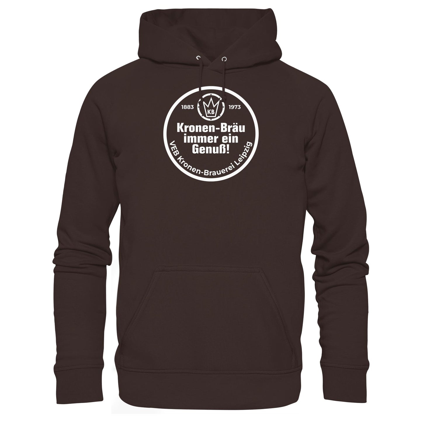 DDR Ostalgie Kapuze / Hoodie Unisex • VEB KRONEN-BRAUEREI BIER LEIPZIG