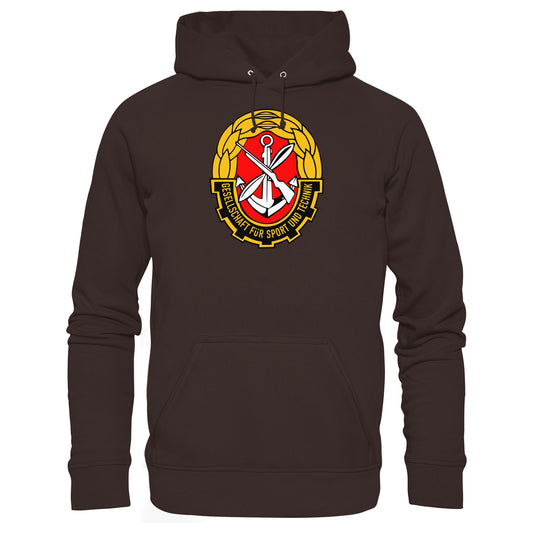 DDR Ostalgie Kapuze / Hoodie Unisex • GST - GESELLSCHAFT FÜR SPORT UND TECHNIK