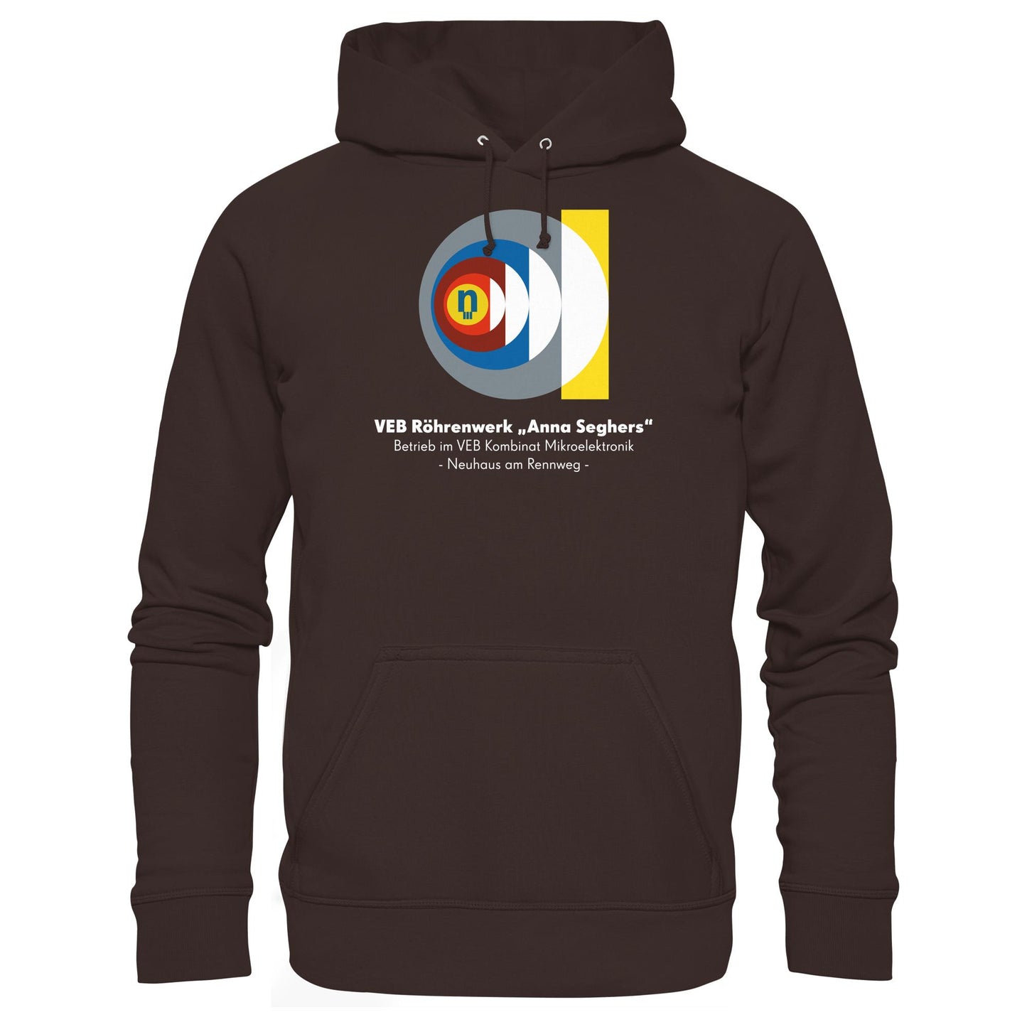 DDR Ostalgie Kapuze / Hoodie Unisex • VEB RÖHRENWERK ANNA SEGHERS - NEUHAUS
