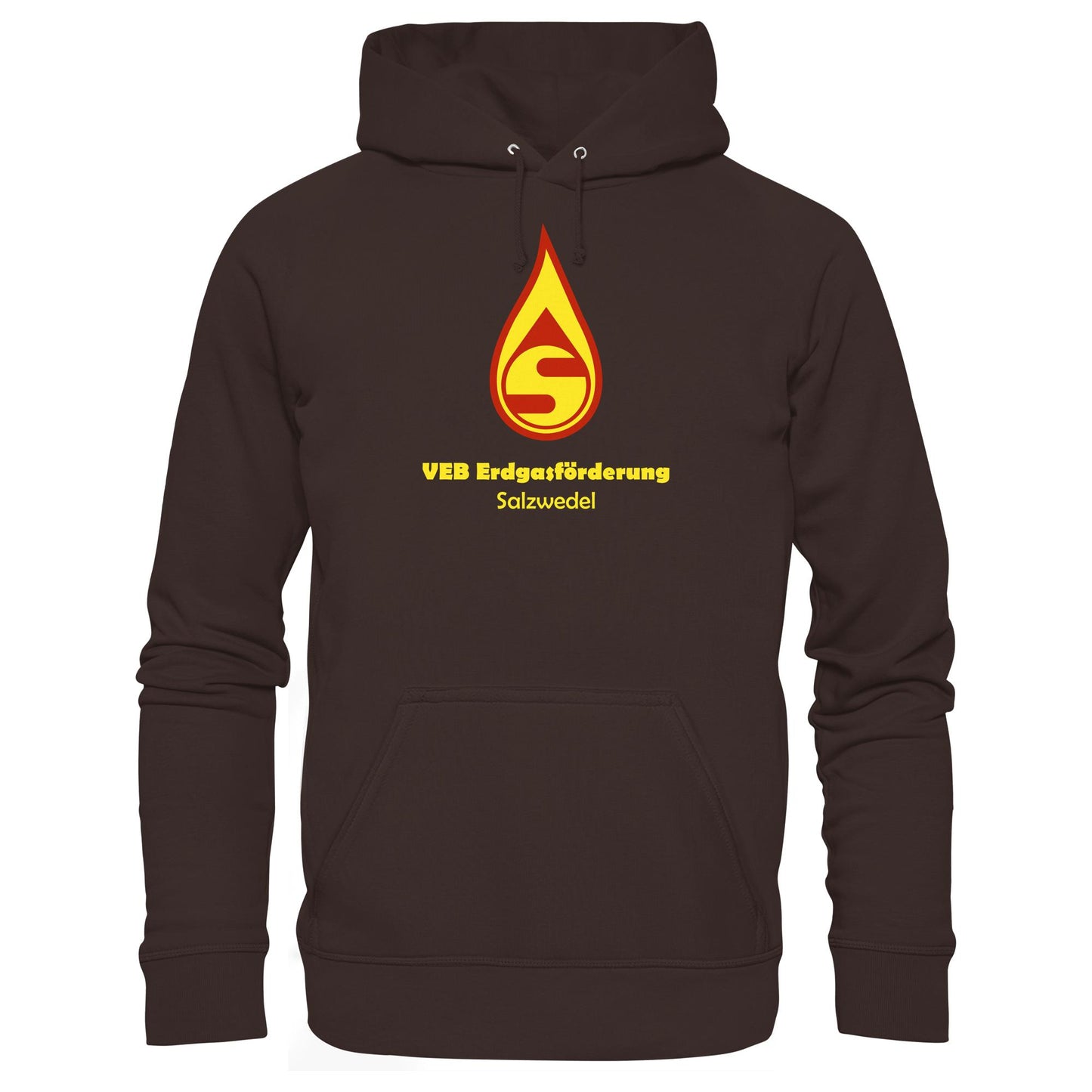 DDR Ostalgie Kapuze / Hoodie Unisex • VEB ERDGASFÖRDERUNG SALZWEDEL