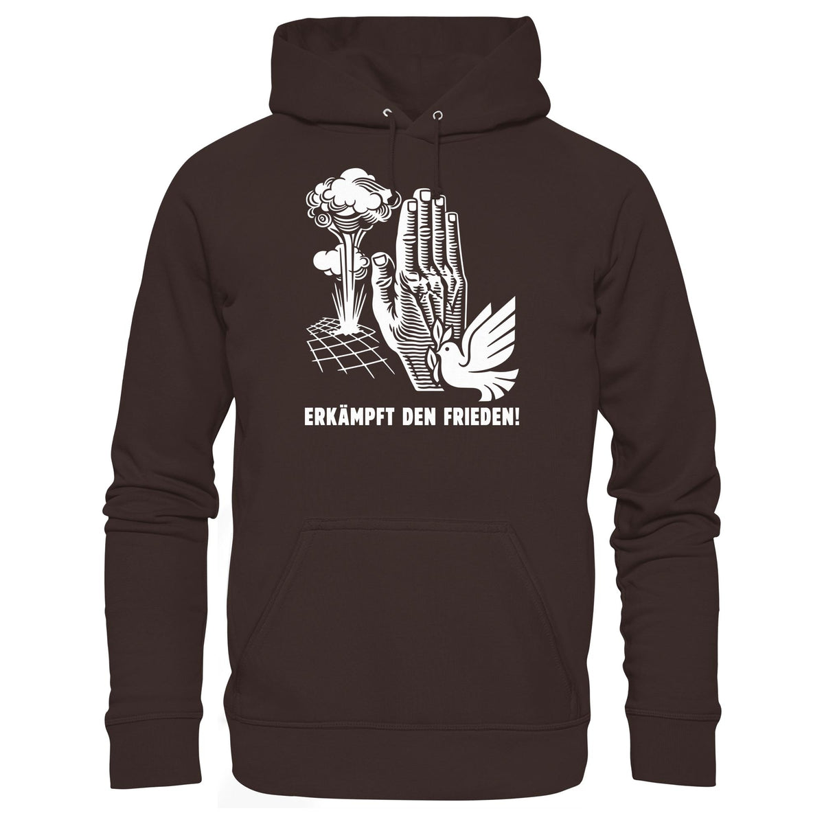 DDR Ostalgie Kapuze / Hoodie Unisex • ERKÄMPFT DEN FRIEDEN! (ORIGINAL-PLAKAT)