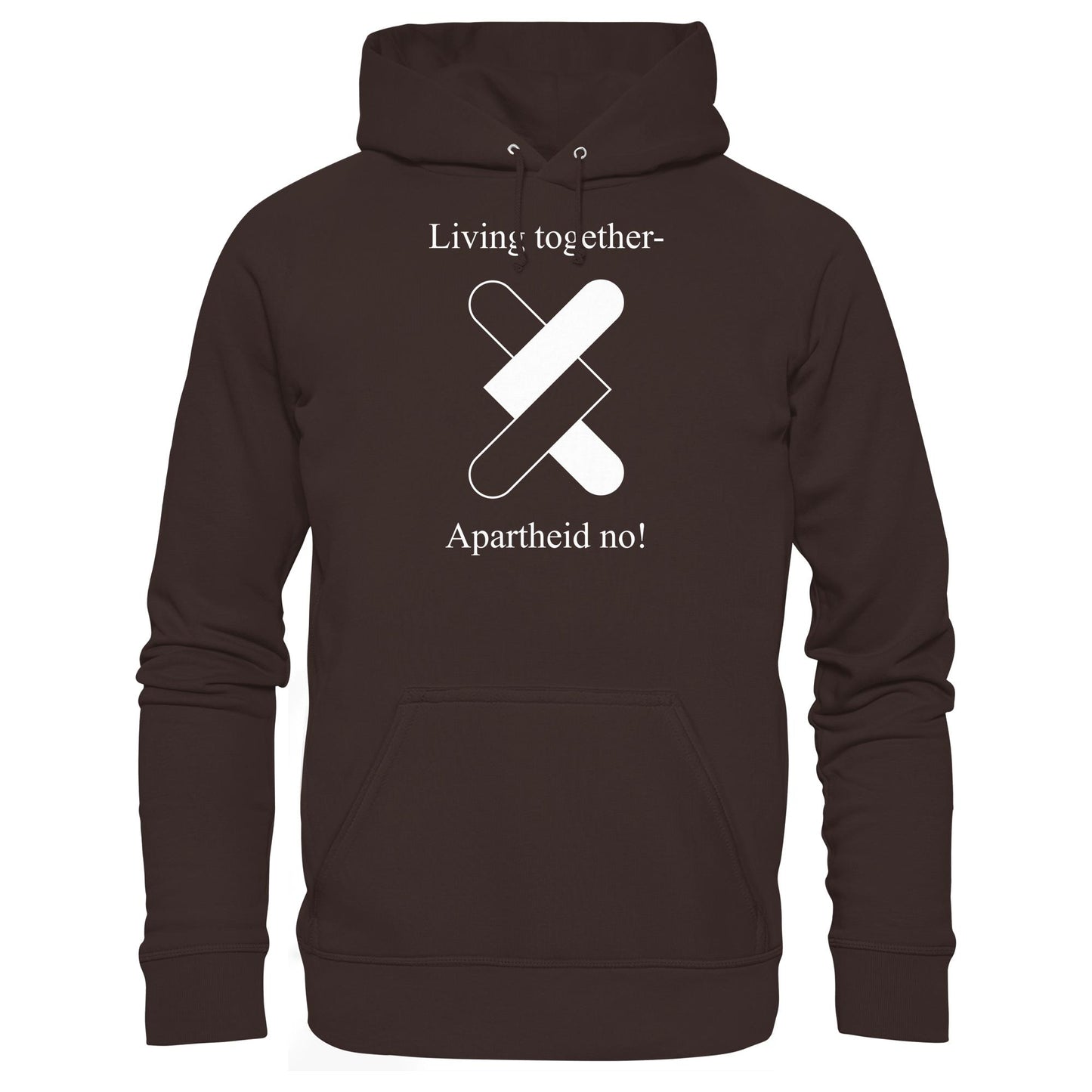 DDR Ostalgie Kapuze / Hoodie Unisex • APARTHEID NO! (ORIGINAL POSTER)