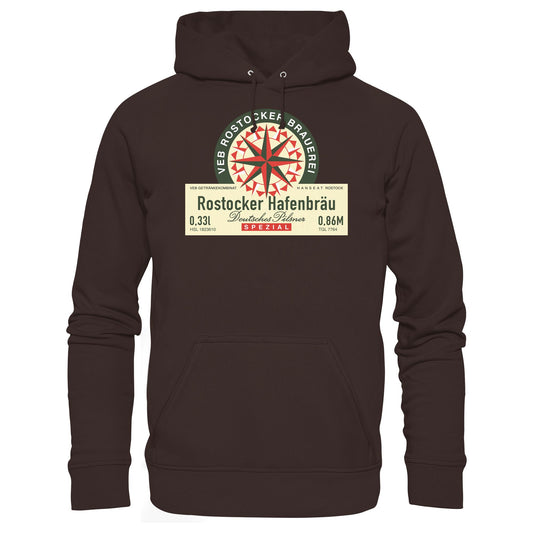 DDR Ostalgie Kapuze / Hoodie Unisex • VEB GETRÄNKEKOMBINAT HANSEAT ROSTOCK - HAFENBRÄU