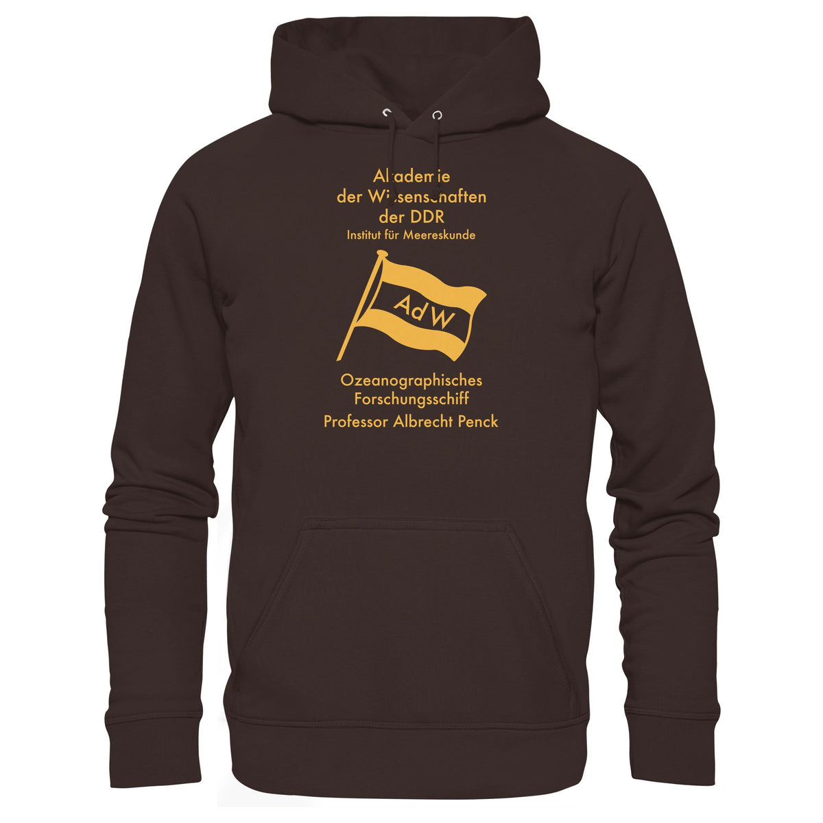 DDR Ostalgie Kapuze / Hoodie Unisex • OZEONOGRAPHISCHES FORSCHUNGSSCHIFF ALBRECHT PENCK