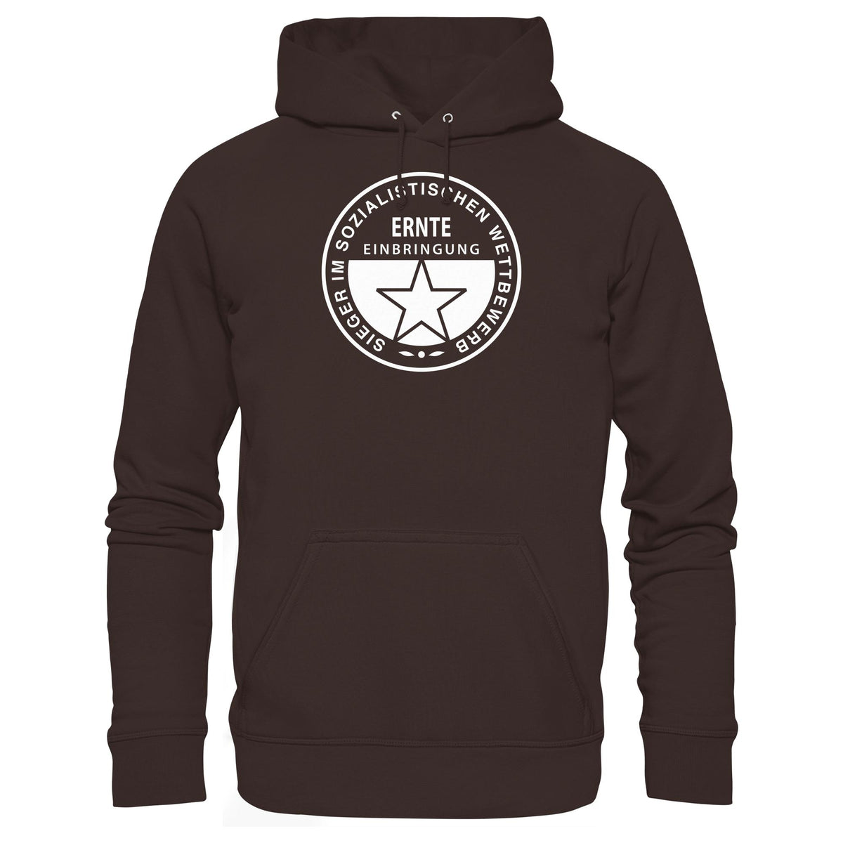 DDR Ostalgie Kapuze / Hoodie Unisex • ERNTE-EINBRINGUNG - SIEGER (ORIGINAL-MEDAILLE)