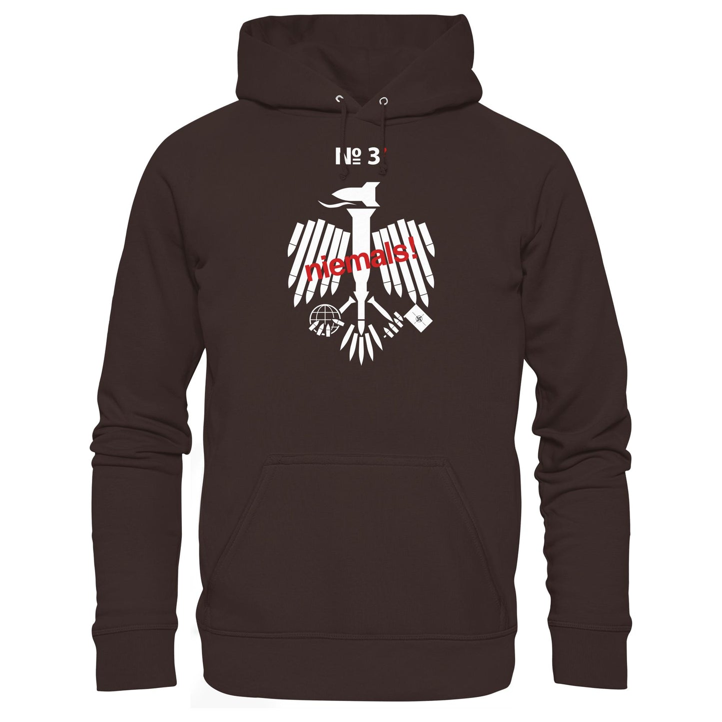 DDR Ostalgie Kapuze / Hoodie Unisex • 3. WELTKRIEG NIEMALS! ANTI-NATO (ORIGINAL POSTER)