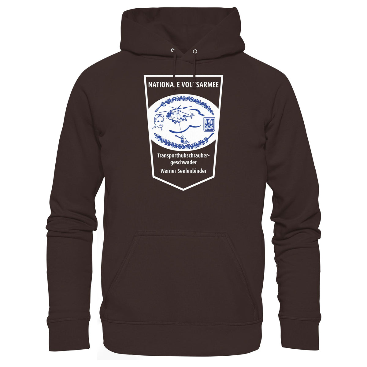 DDR Ostalgie Kapuze / Hoodie Unisex • NVA - TRANSPORTHUBSCHRAUBERGESCHWADER WERNER SEELENBINDER