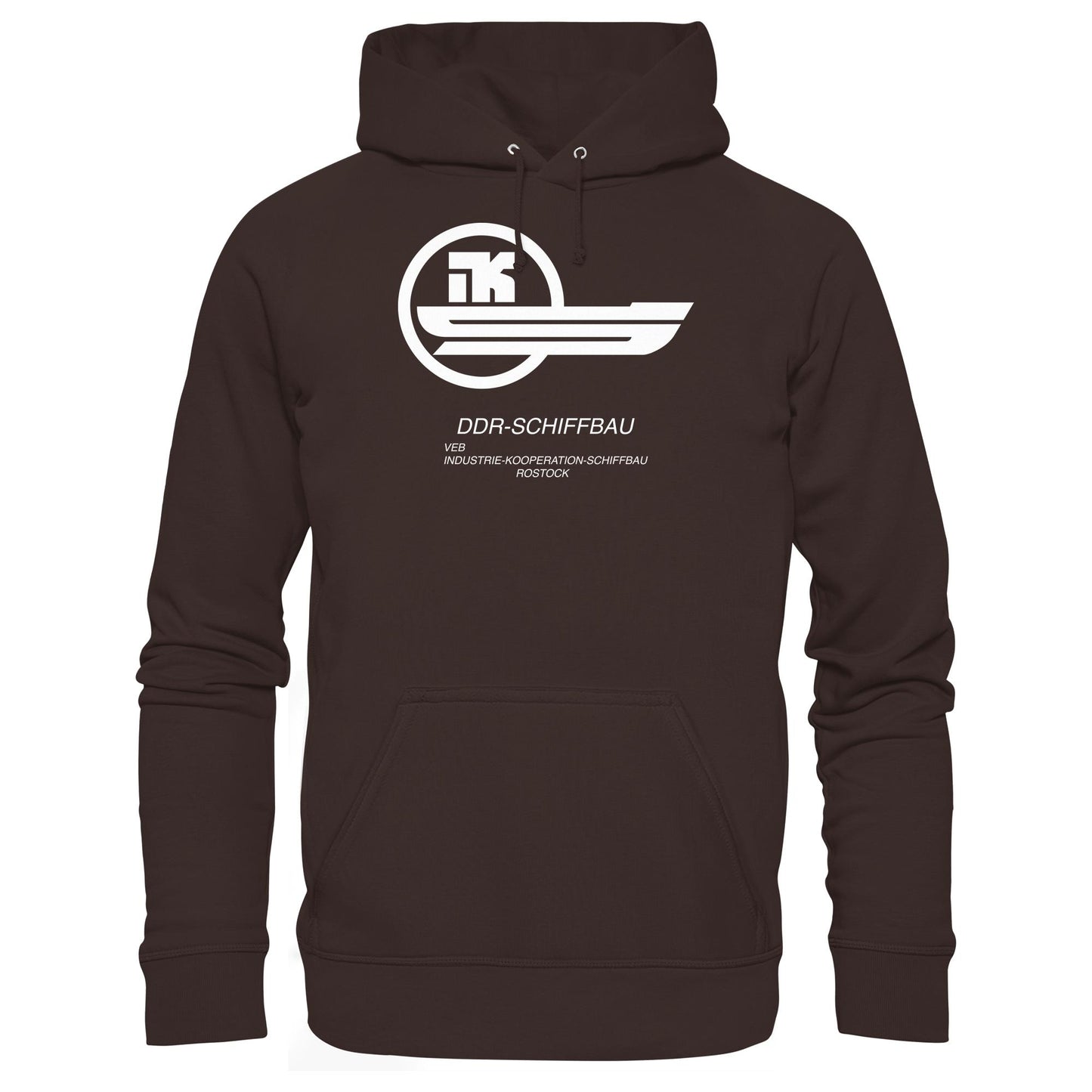 DDR Ostalgie Kapuze / Hoodie Unisex •  VEB INDUSTRIE-KOOPERATION SCHIFFBAU ROSTOCK