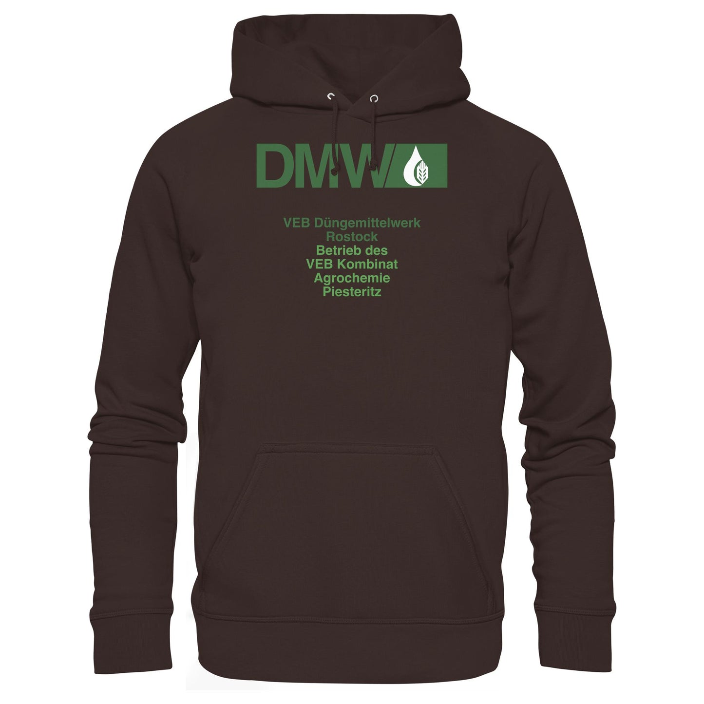 DDR Ostalgie Kapuze / Hoodie Unisex • VEB DÜNGEMITTELWERK ROSTOCK