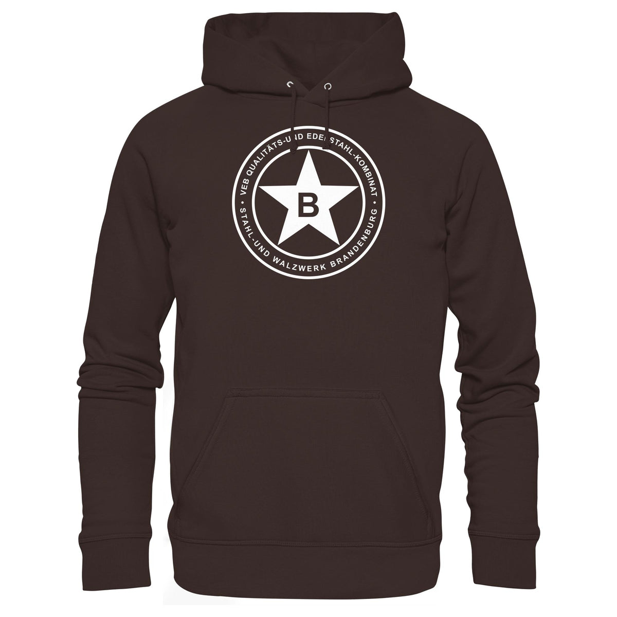 DDR Ostalgie Kapuze / Hoodie Unisex • VEB QUALITÄTS- UND EDELSTAHL-KOMBINAT BRANDENBURG