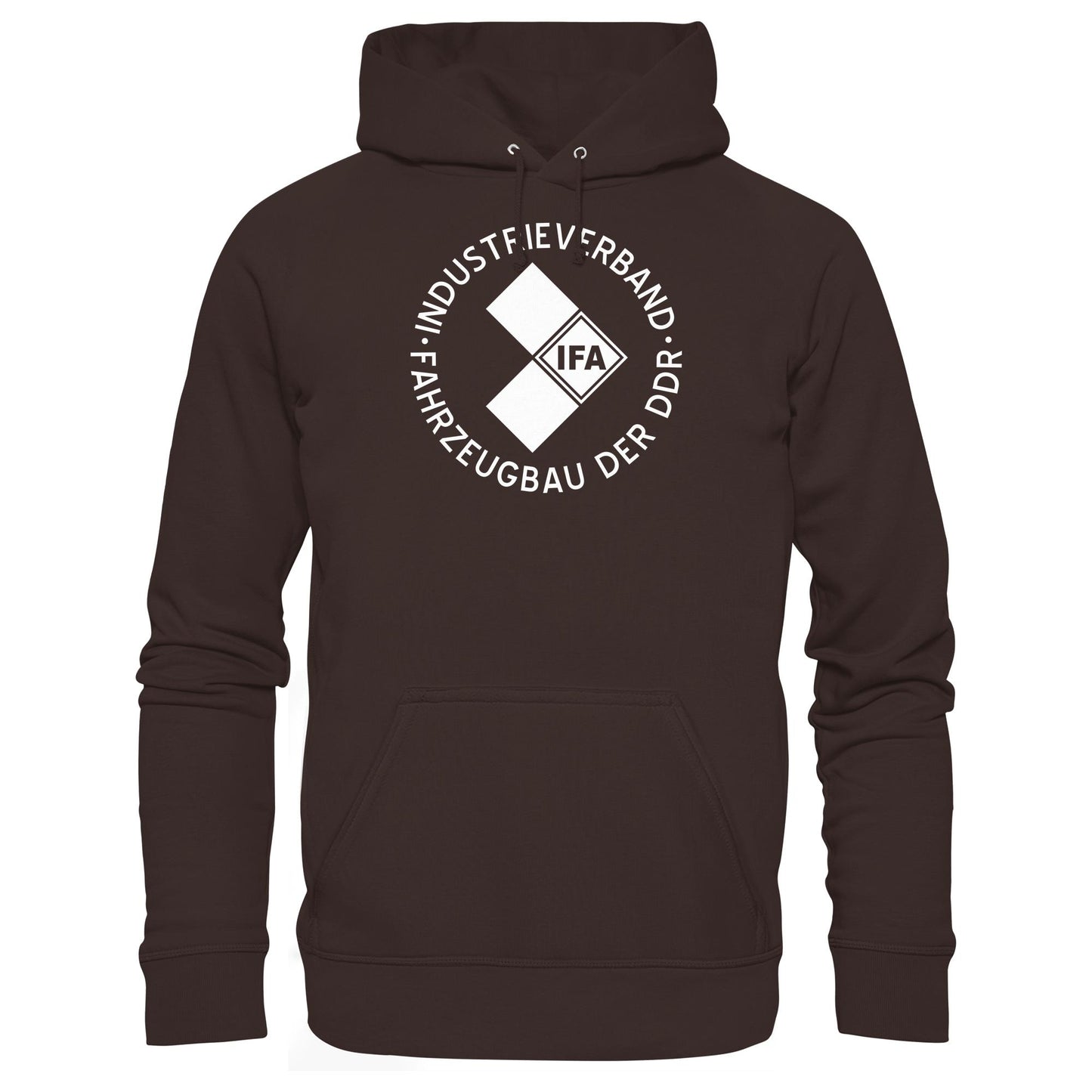 DDR Ostalgie Kapuze / Hoodie Unisex • IFA INDUSTRIEVERBAND FAHRZEUGBAU ( LOGO 1970er) - dunkel