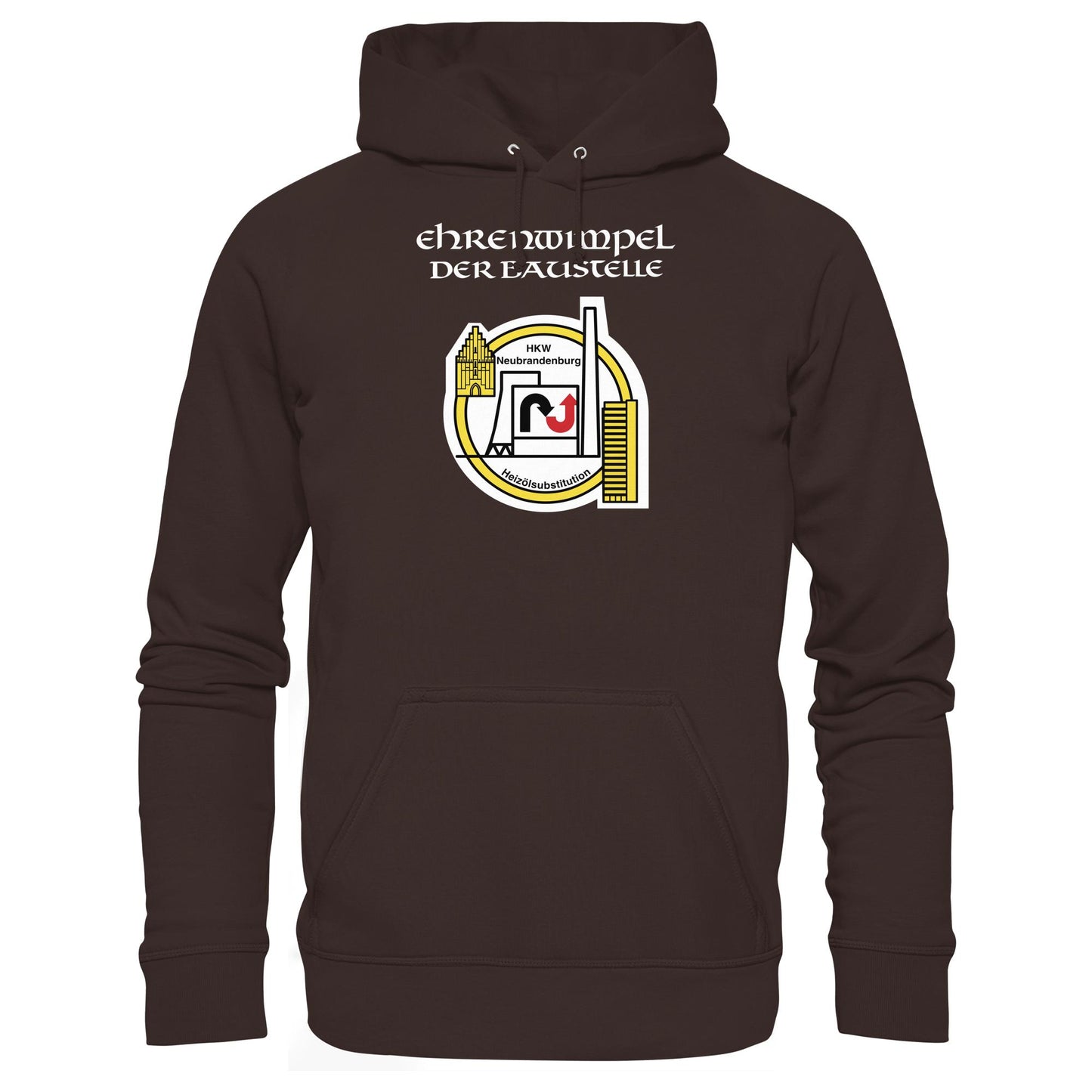 DDR Ostalgie Kapuze / Hoodie Unisex • EHRENWIMPEL HKW NEUBRANDENBURG