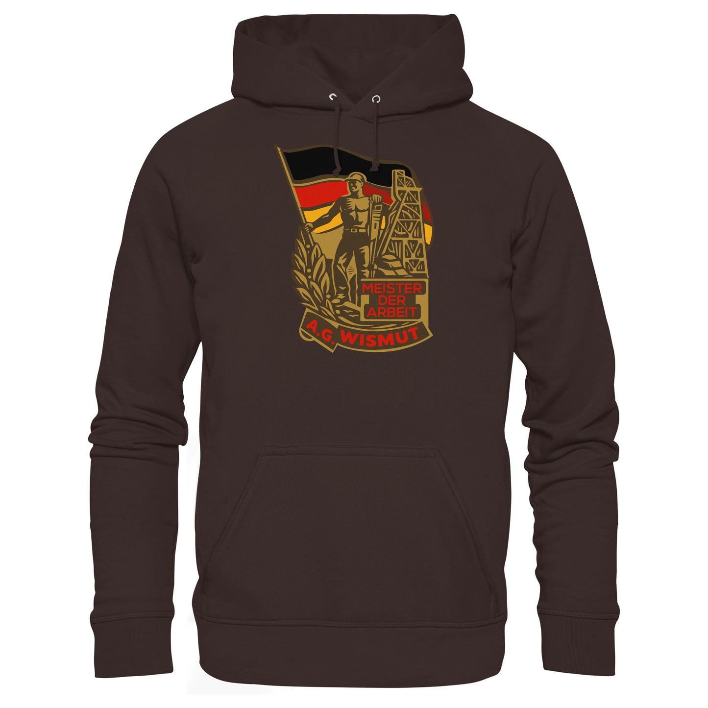 DDR Ostalgie Kapuze / Hoodie Unisex • WISMUT - MEISTER DER ARBEIT