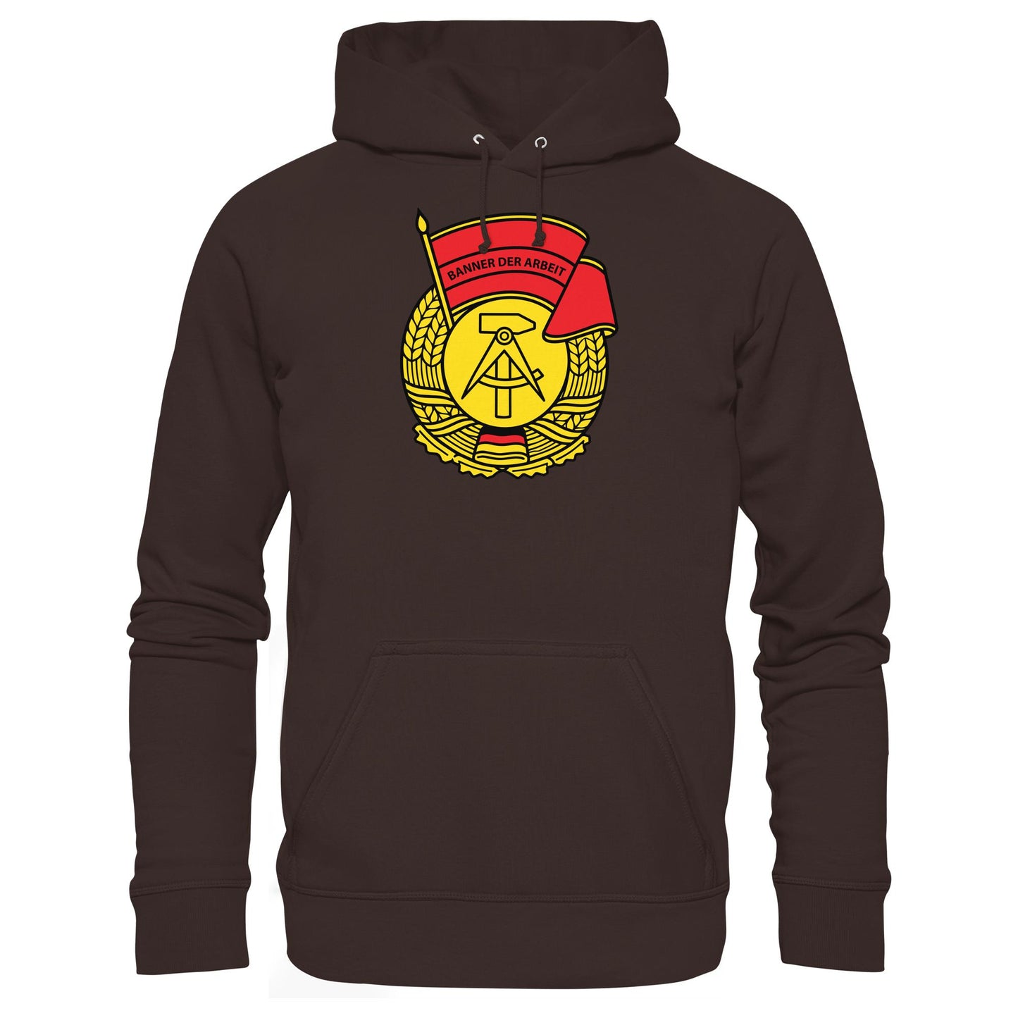 DDR Ostalgie Kapuze / Hoodie Unisex • BANNER DER ARBEIT