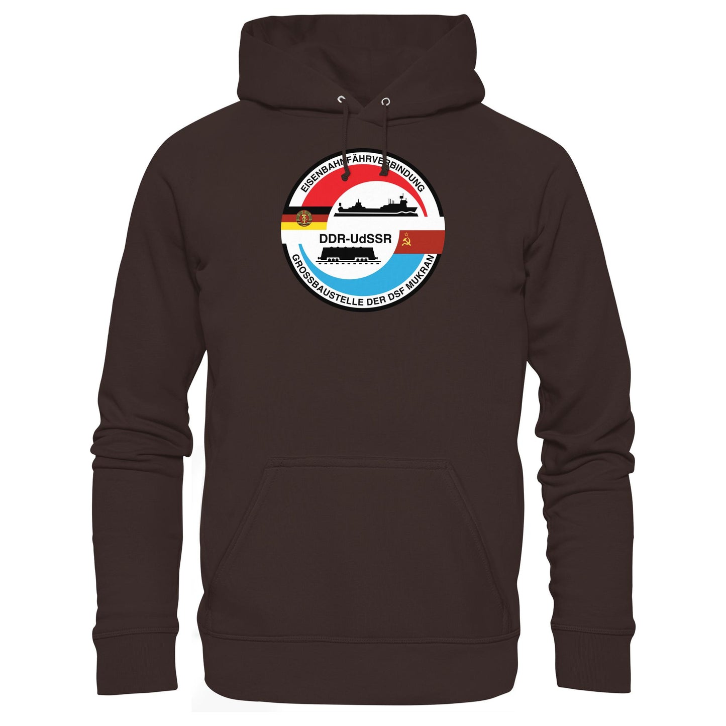 DDR Ostalgie Kapuze / Hoodie Unisex • GROSSBAUSTELLE DER DSF MUKRAN