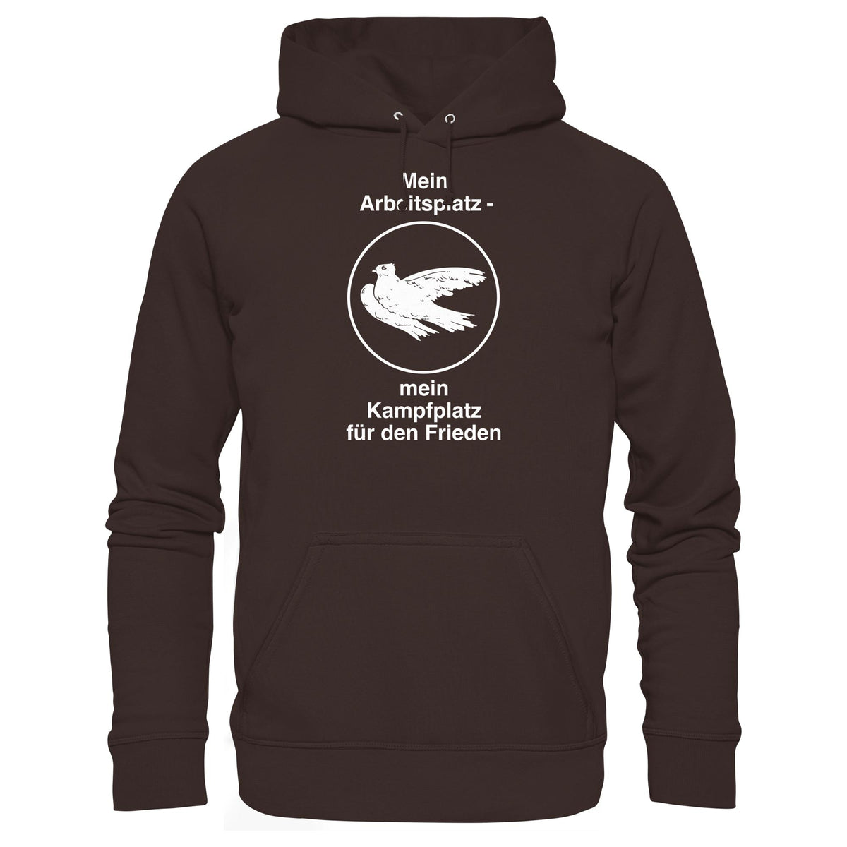 MEIN ARBEITSPLATZ - MEIN KAMPFPLATZ FÜR DEN FRIEDEN • DDR Ostalgie Kapuze / Hoodie Unisex