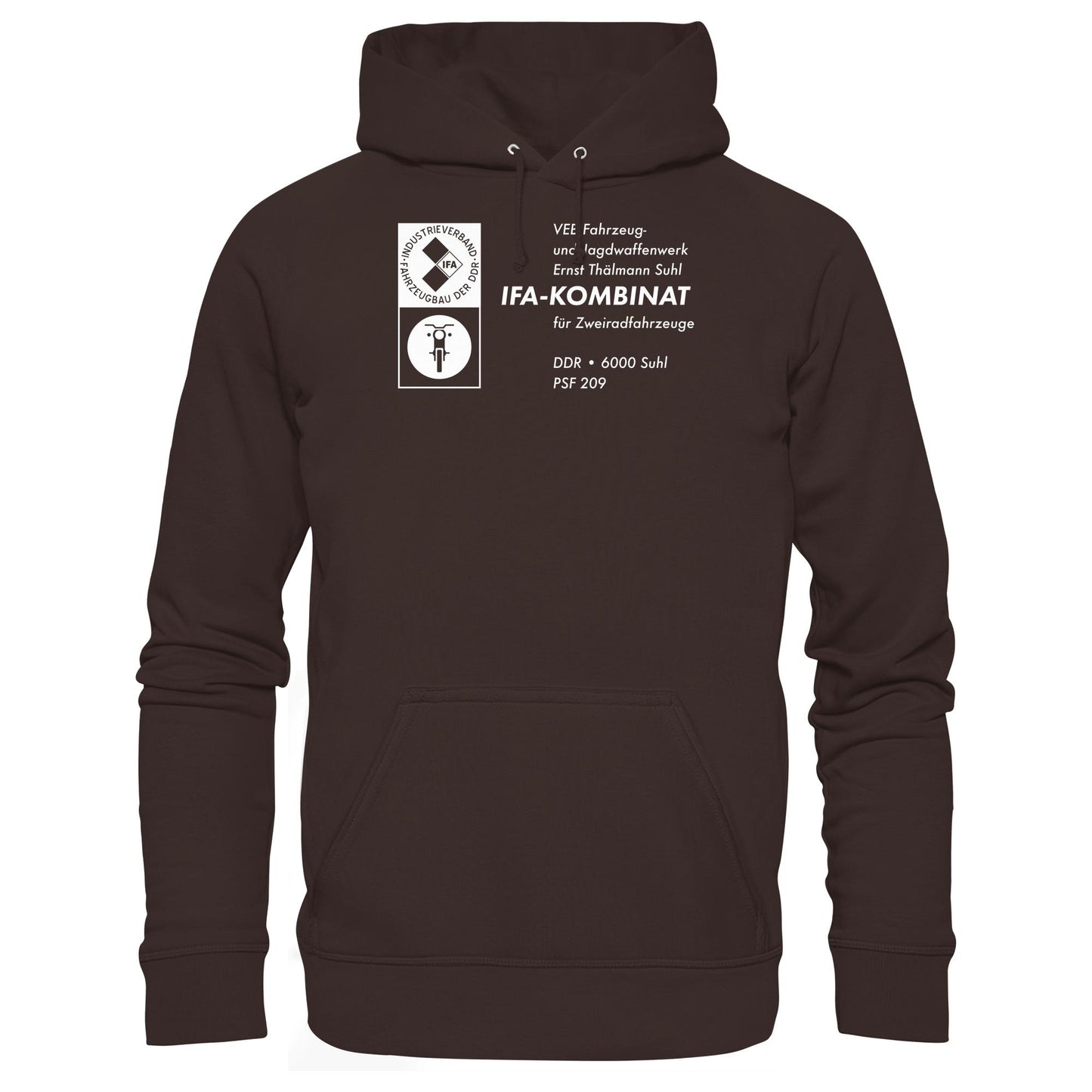 DDR Ostalgie Kapuze / Hoodie Unisex • VEB FAHRZEUG- UND JAGDWAFFENWERK ERNST THÄLMANN SUHL