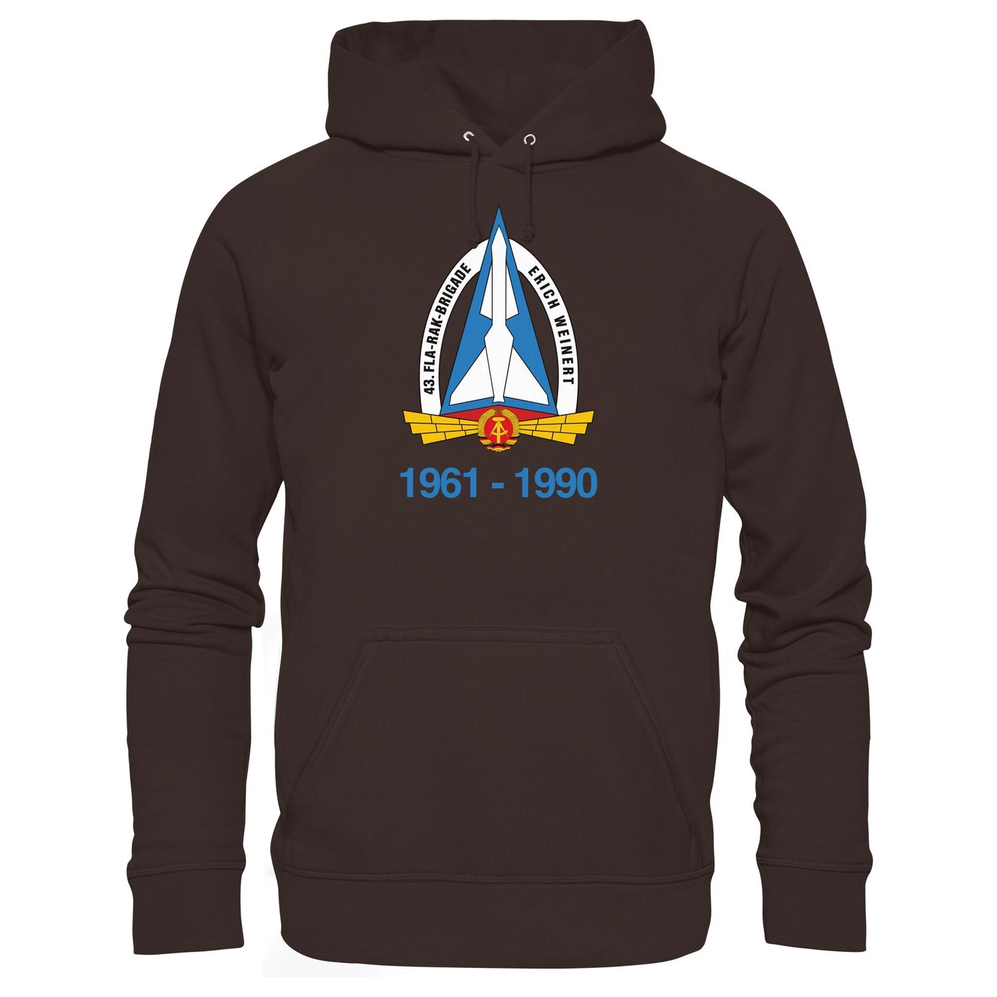 DDR Ostalgie Kapuze / Hoodie Unisex • 43. FLA-RAK-BRIGADE ERICH WEINERT