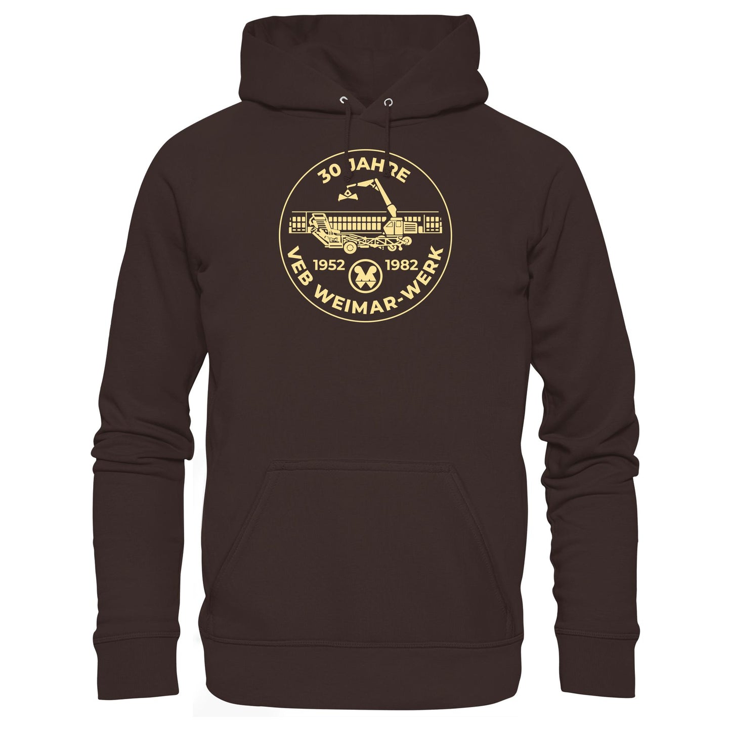 DDR Ostalgie Kapuze / Hoodie Unisex • 30 JAHRE VEB WEIMAR-WERK