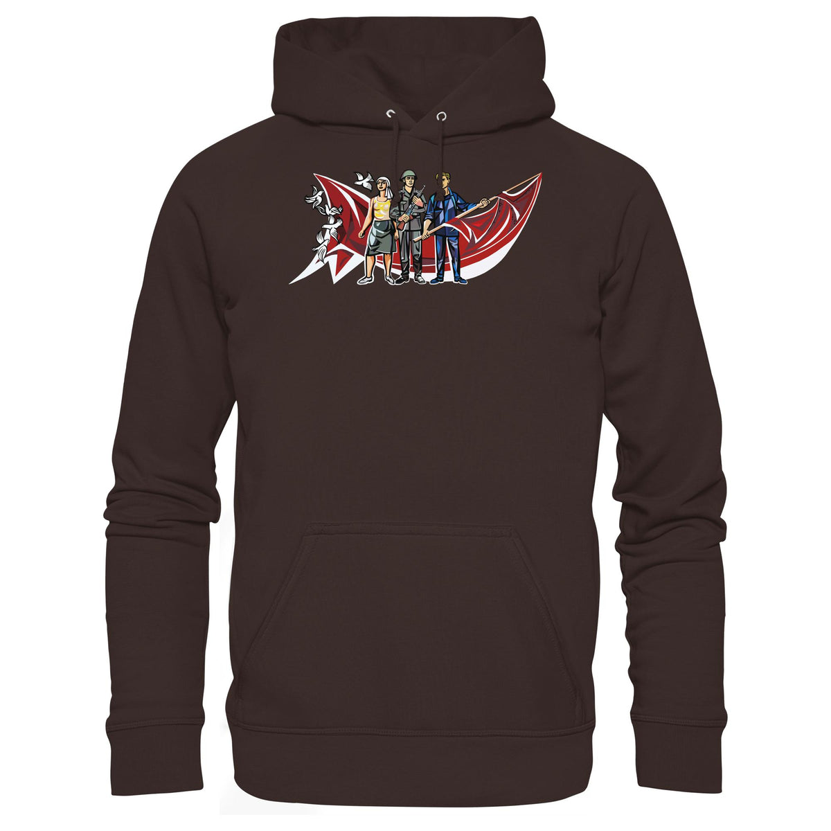 WALTER WOMACKA - BÄUERIN, NVA-SOLDAT & ARBEITER (MOSAIK HAUS DES LEHRERS, 1964) | DDR Ostalgie Kapuze / Hoodie Unisex