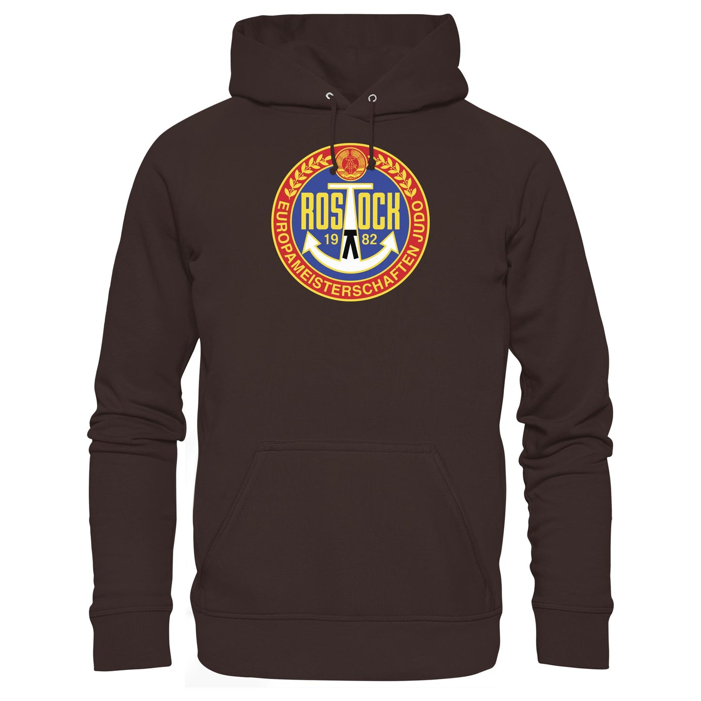 DDR Ostalgie Kapuze / Hoodie Unisex • EUROPAMEISTERSCHAFTEN IM JUDO - ROSTOCK 1982