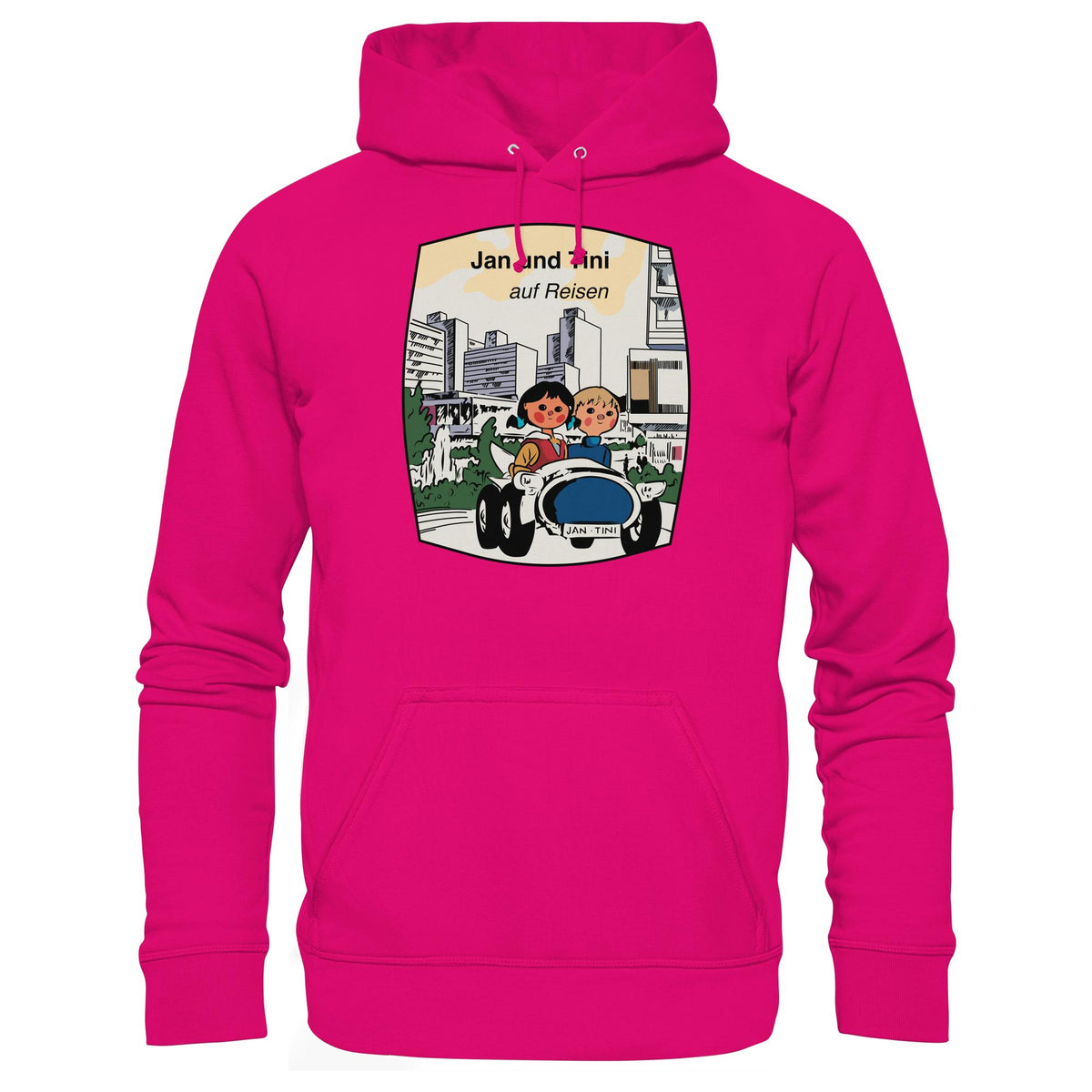 DDR Ostalgie Kapuze / Hoodie Unisex • JAN UND TINI AUF REISEN (ORIGINAL QUARTETT)
