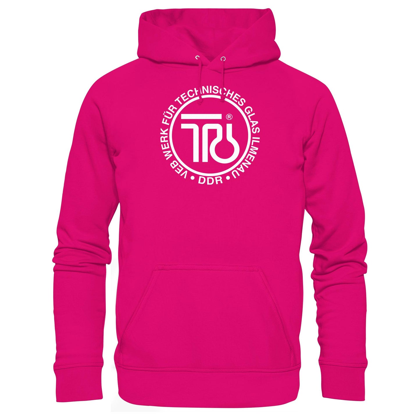 DDR Ostalgie Kapuze / Hoodie Unisex • VEB WERK FÜR TECHNISCHES GLAS ILMENAU