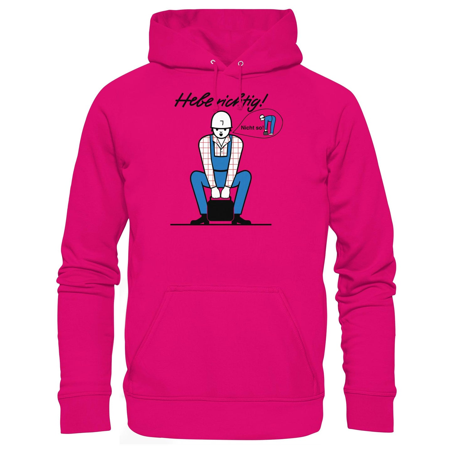DDR Ostalgie Kapuze / Hoodie Unisex • HEBE RICHTIG! (ORIGINAL SCHILD)