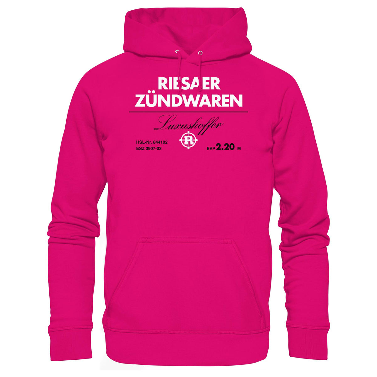 RIESAER ZÜNDWAREN LUXUSKOFFER • DDR Ostalgie Kapuze / Hoodie Unisex