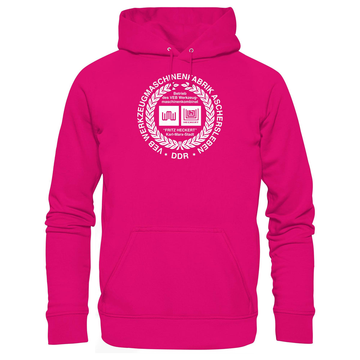 DDR Ostalgie Kapuze / Hoodie Unisex • VEB WERKZEUGMASCHINENKOMBINAT FRITZ HECKERT - ASCHERSLEBEN